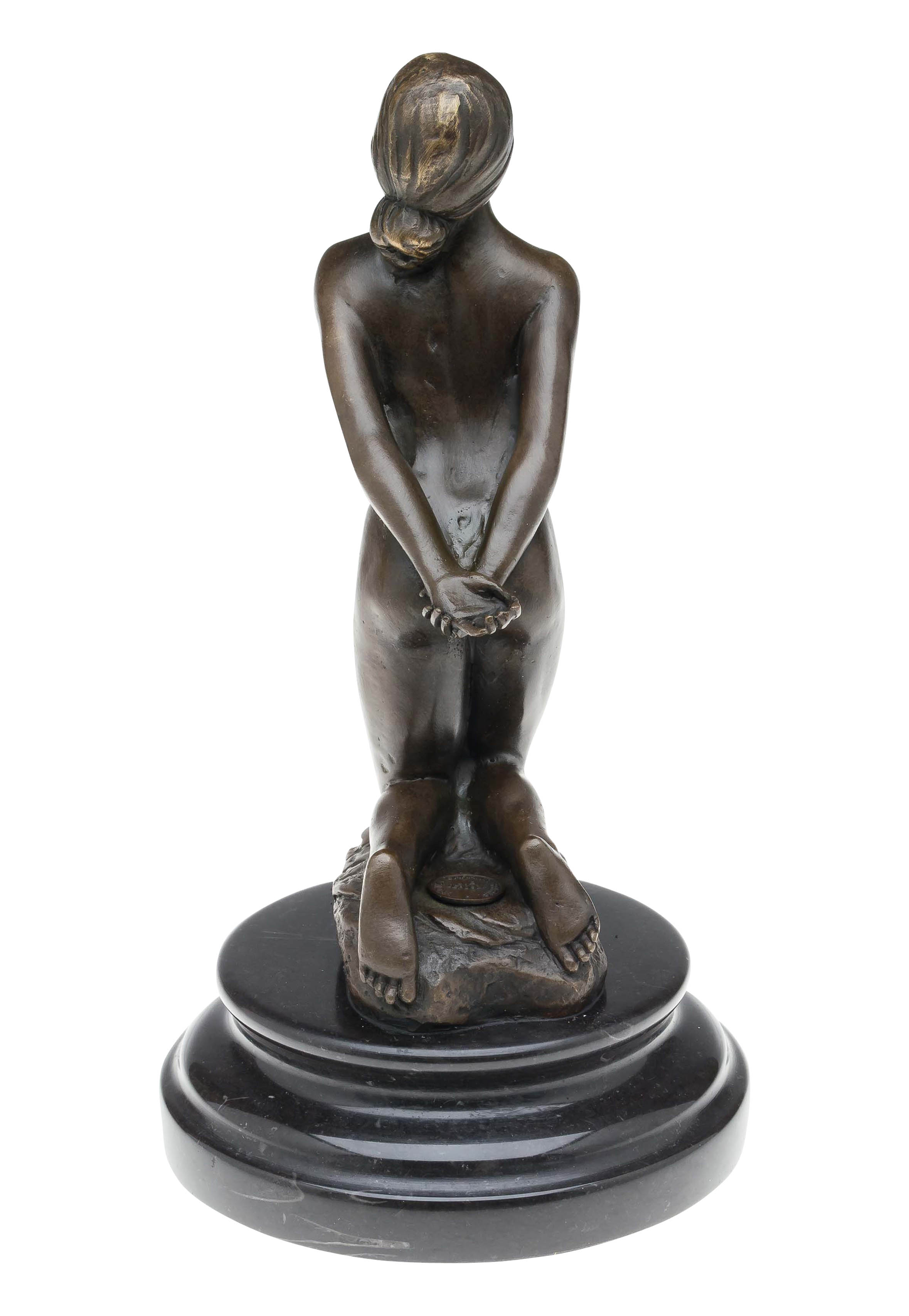 2013-11-30_Auktionshaus_013 Bronze Frau Erotik kniende Bronzefigur Bronzeskulptur Figur antik Stil nude