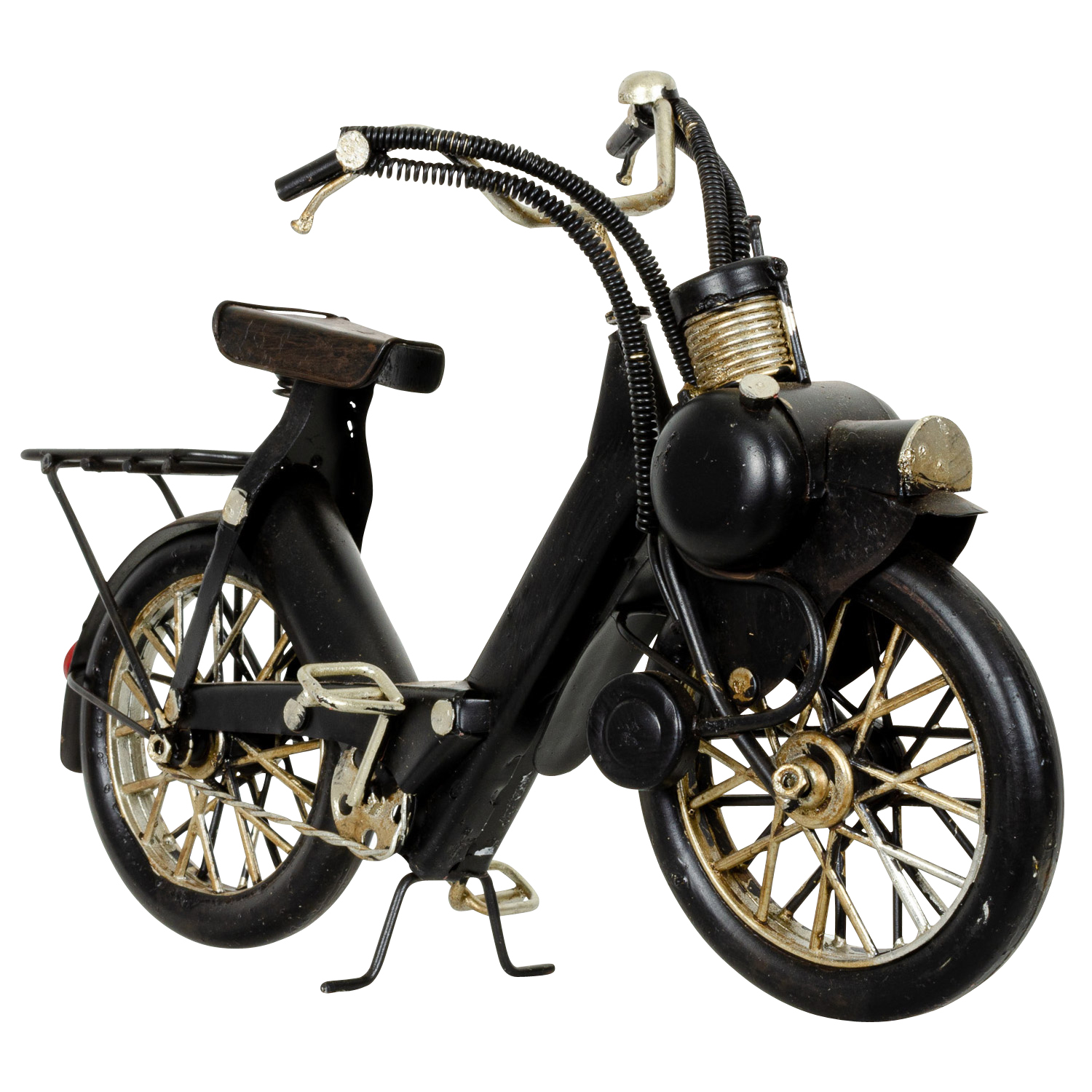 BL-243-4 Modell Fahrrad Mofa Mofamodell Moped Nostalgie Blech Metall Antik-Stil 25cm