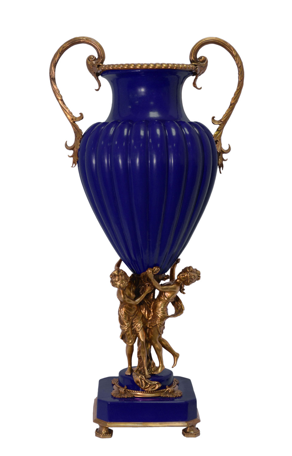 CC-075pgVScQszPkHVX A two-handled oviform porcelain vase angel blue - 79cm