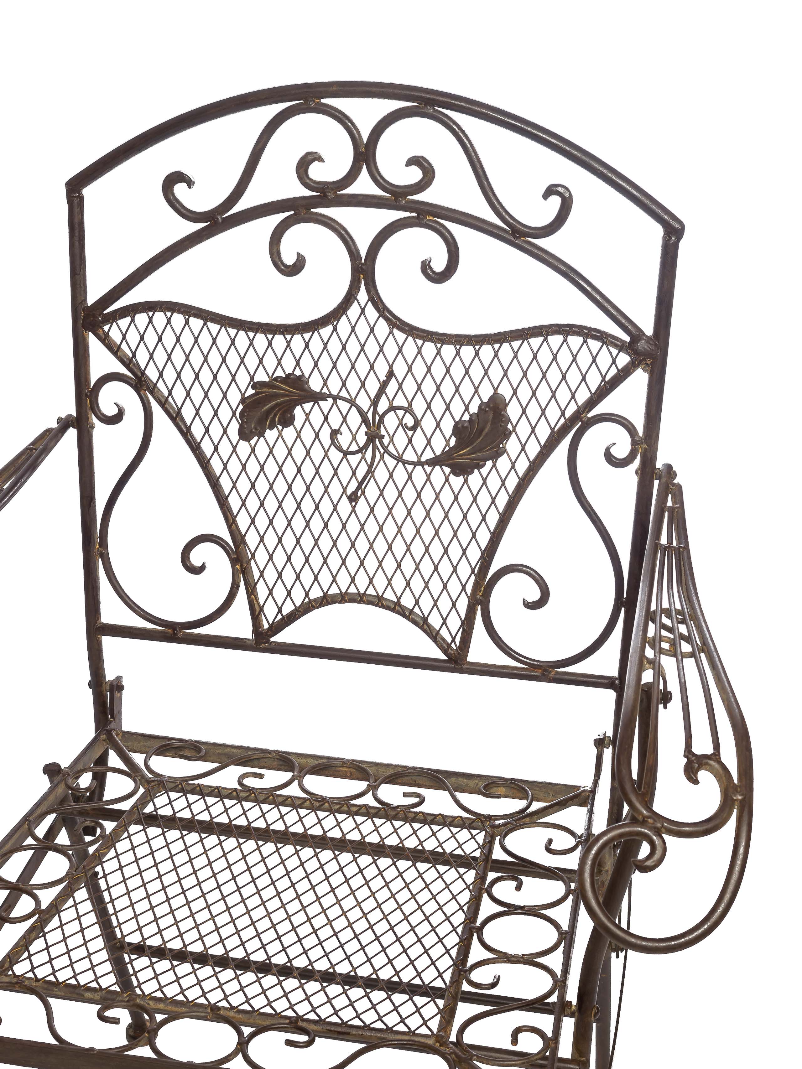 2015-10-17_Auktionshaus_035 Nostalgie Gartensessel Eisen 15kg Gartenstuhl Sessel Stuhl antik Stil chair iron