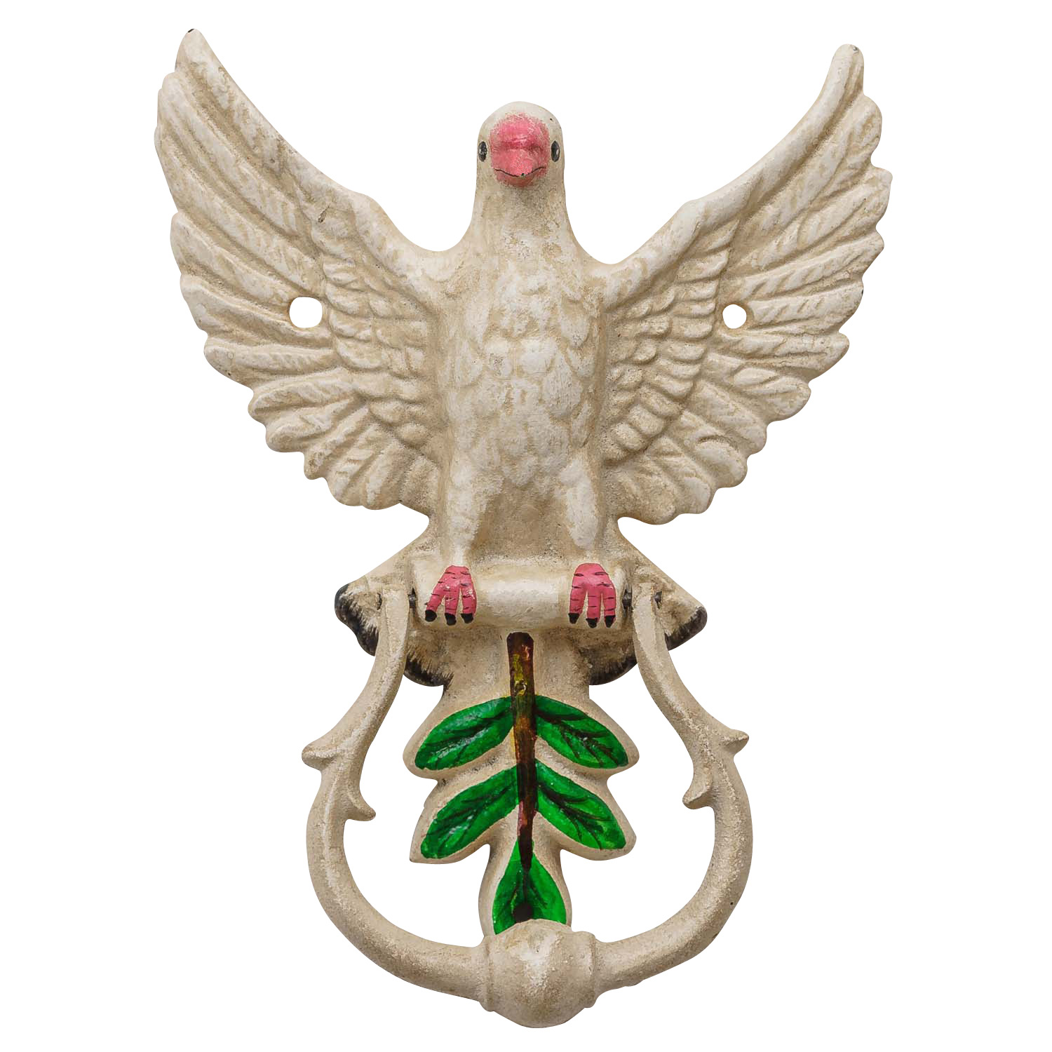 KL-84-1 Türklopfer Taube Figur Skulptur Eisen Antik-Stil 22cm