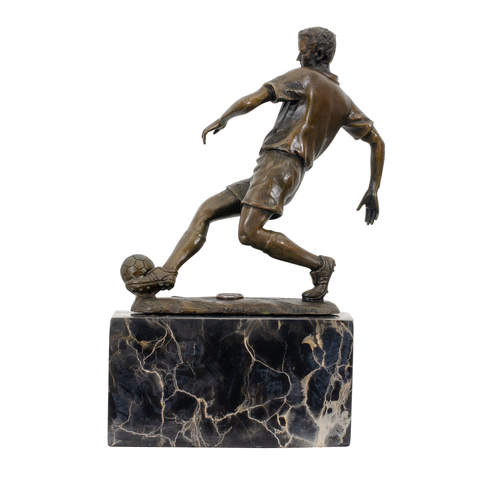 Sl-27-4 Bronzeskulptur Fussball Bronze Skulptur Figur Trophäe Pokal Verein Statue