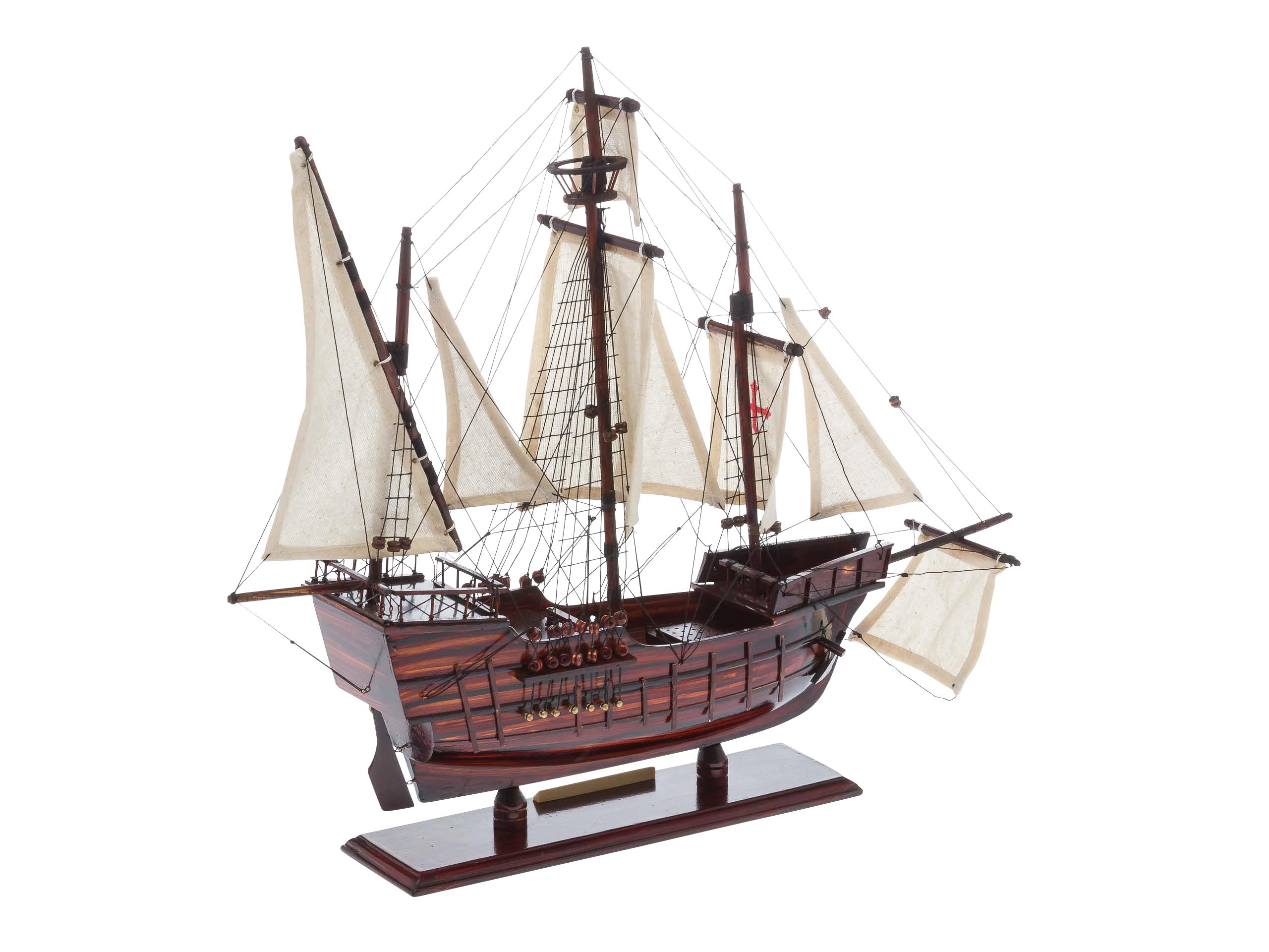 2015-04-27_Auktionshaus_008 Modellschiff Santa Maria Holz Kolumbus Flaggschiff Segelschiff Karavelle Schiff