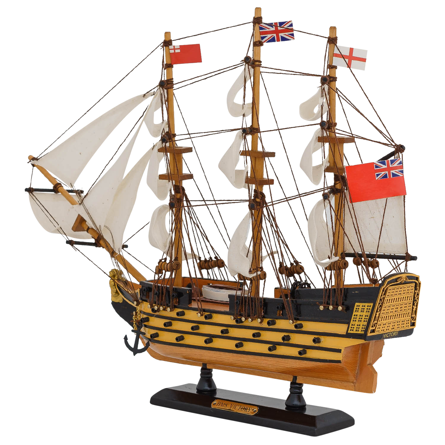 Victory-15-R-5 Modellschiff HMS Victory Schiff Segelschiff Maritim Deko Antik-Stil kein Bausatz