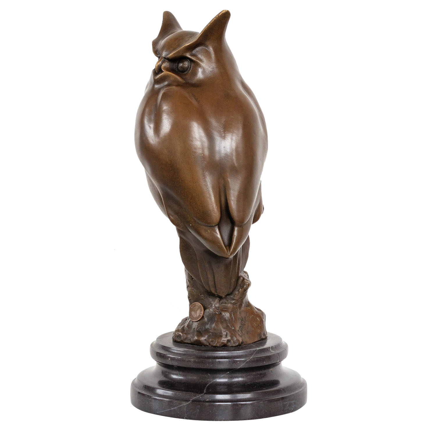 KF-57-2 Bronzeskulptur Eule im Antik-Stil Bronze Figur Statue 31cm