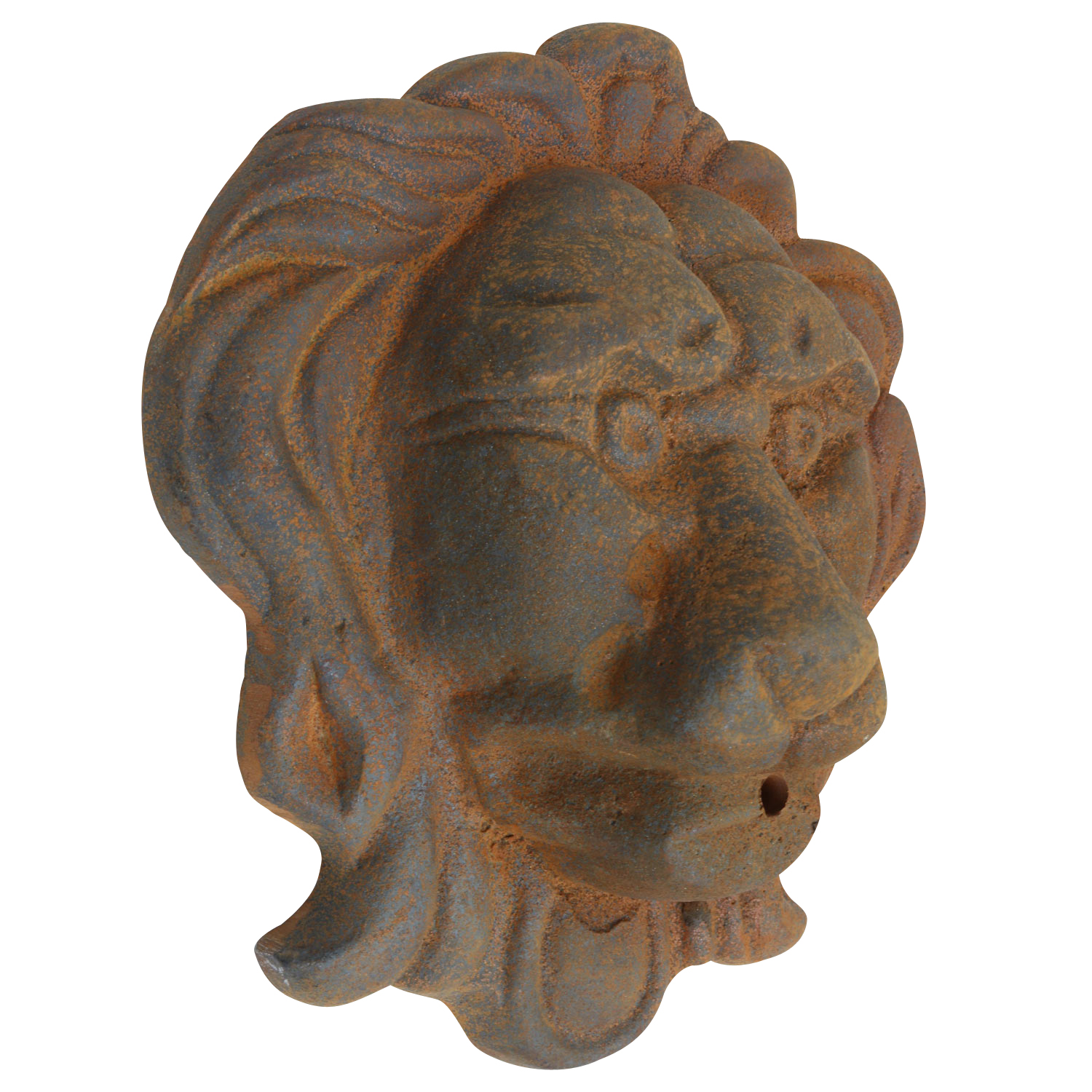 aubaho-WA03B_3 Löwenkopf Löwe Dekoration Eisen Wandbrunnen Wasserspeier Skulptur Figur d