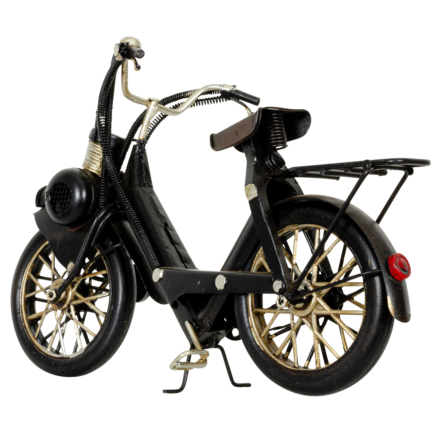 BL-243-6 Modell Fahrrad Mofa Mofamodell Moped Nostalgie Blech Metall Antik-Stil 25cm