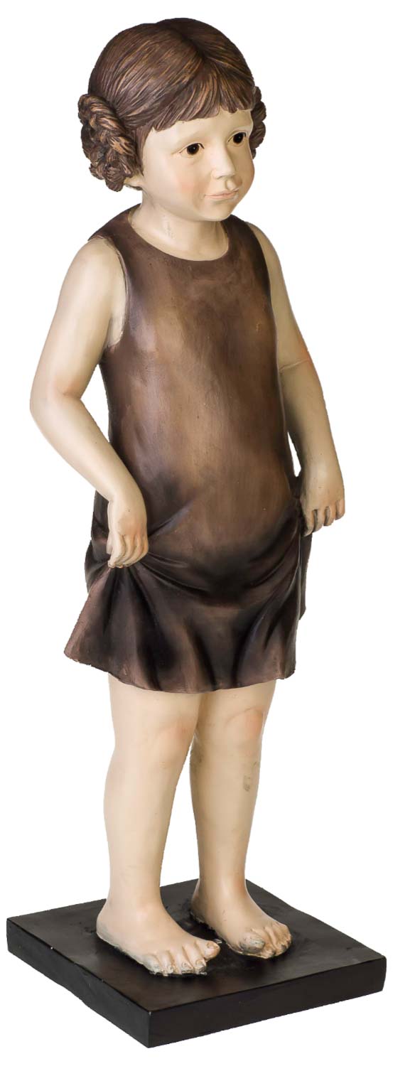 XXL Skulptur Mädchen Figur Kind Puppe Statue Antik-Stil - 61cm