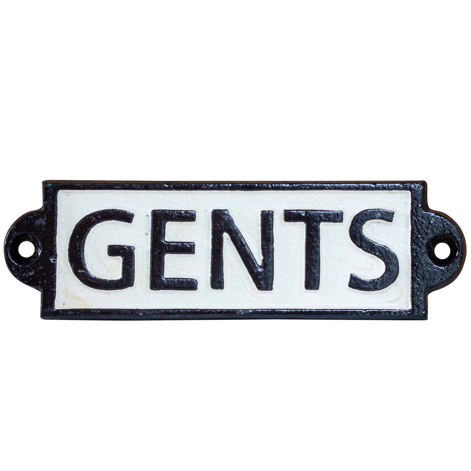 CS-6-2 Nostalgie Türschild Schild Gents Herren Toilette Gäste WC 16cm Eisen Antik-Stil