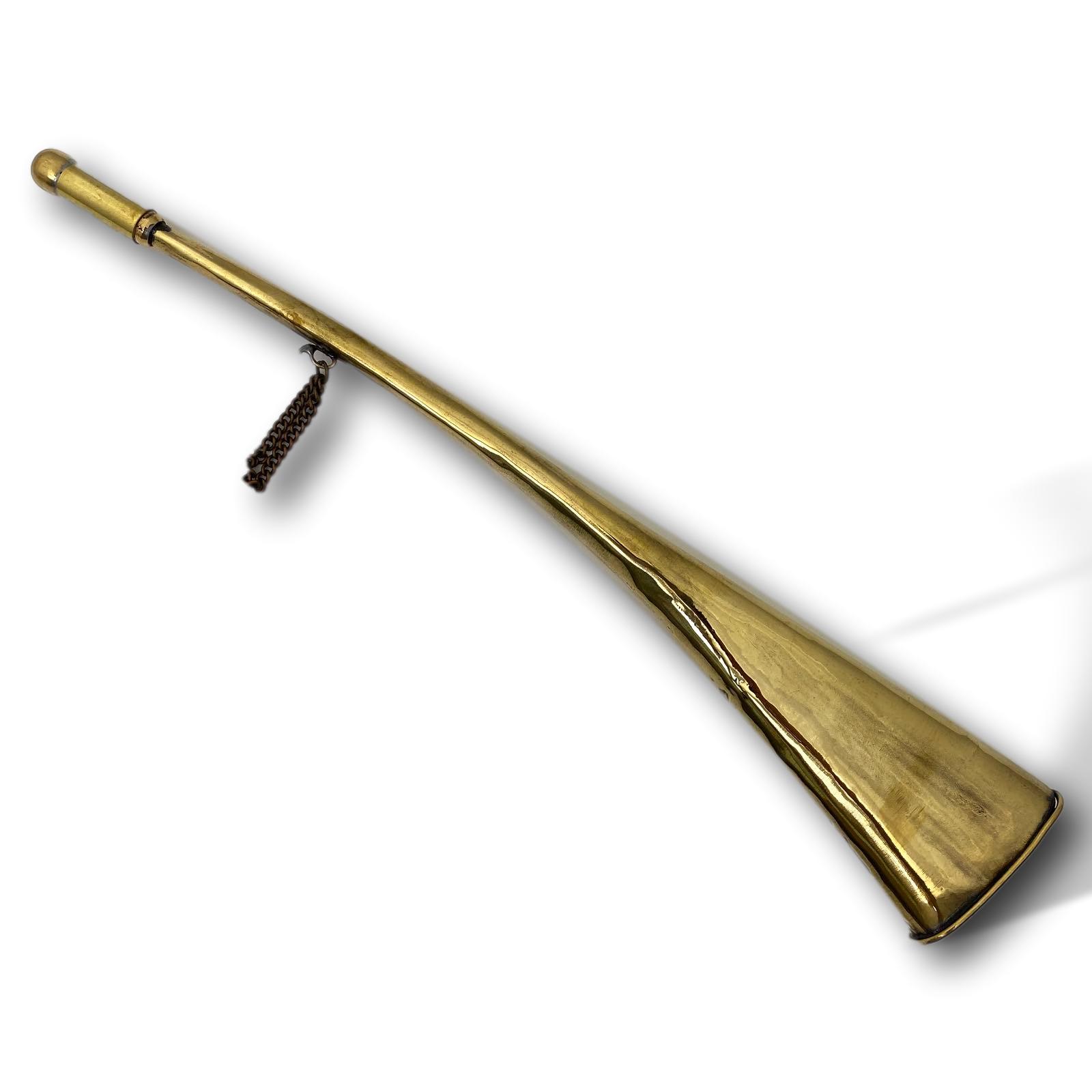 aubaho-22198-1aZ29NosyKDR5O2 Maritim Nebelhorn Signalhorn Horn Messing Fanfare Boot Bootshorn Schiffshorn