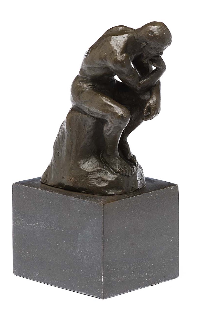 2016-05-25_Auktionshaus_0331 Bronze Denker Bronzeskulptur Bronzefigur nach Rodin Skulptur Kopie Replik