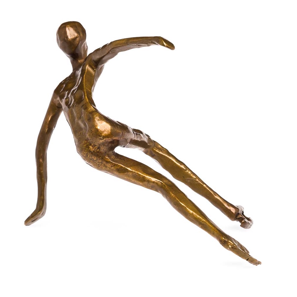 2016-08-15_Auktionshaus_0290 Skulptur Schlittschuhläufer Eisschnelllauf Antik-Stil Bronze Figur Pokal Trophäe