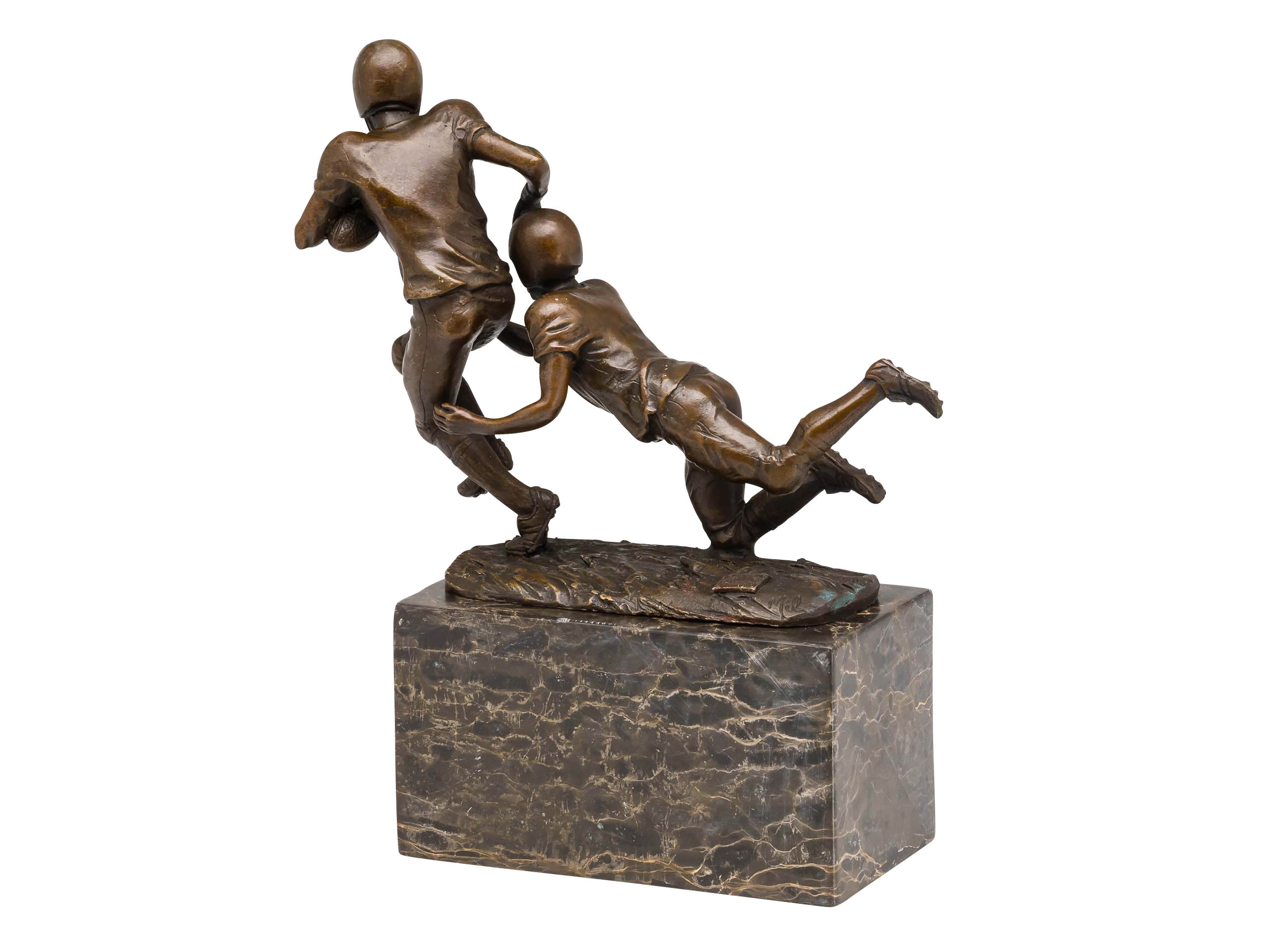 2014-04-19_Auktionshaus_045 Bronzefigur American Football Bronze Trophäe Skulptur Pokal Super Bowl USA