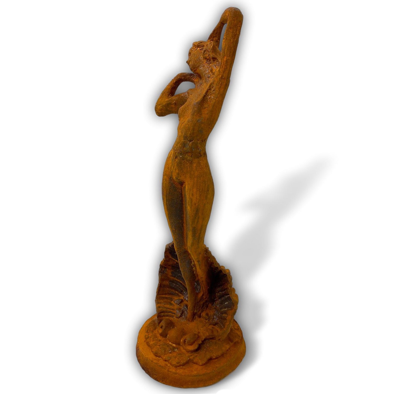 aubaho-IZ-55-neu-2ab Skulptur Frau Akt Erotik Liebe Eisen Rost Figur Statue Antik-Stil Venus