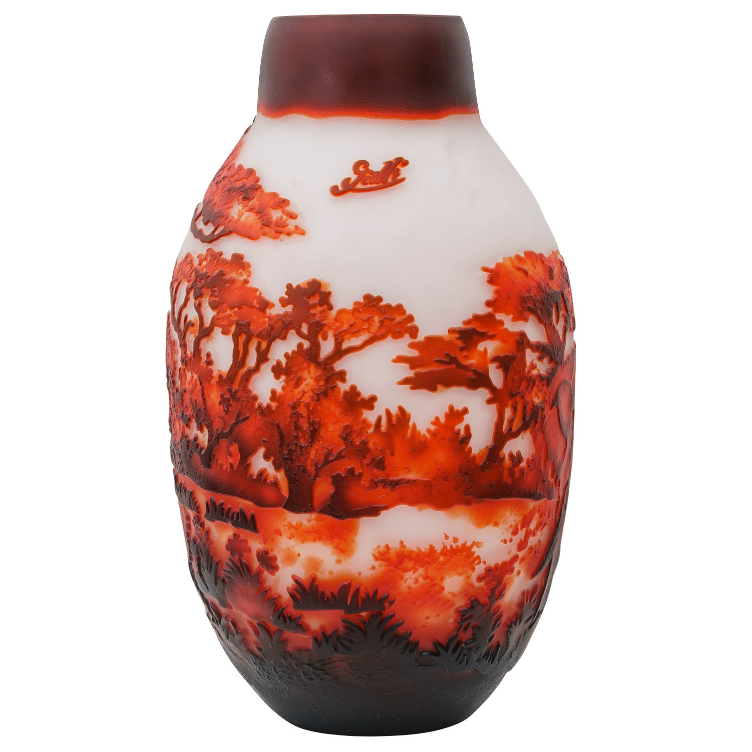 GV-59 Vase Replika nach Galle Gallé Glasvase Glas Antik-Jugendstil-Stil Kopie c10