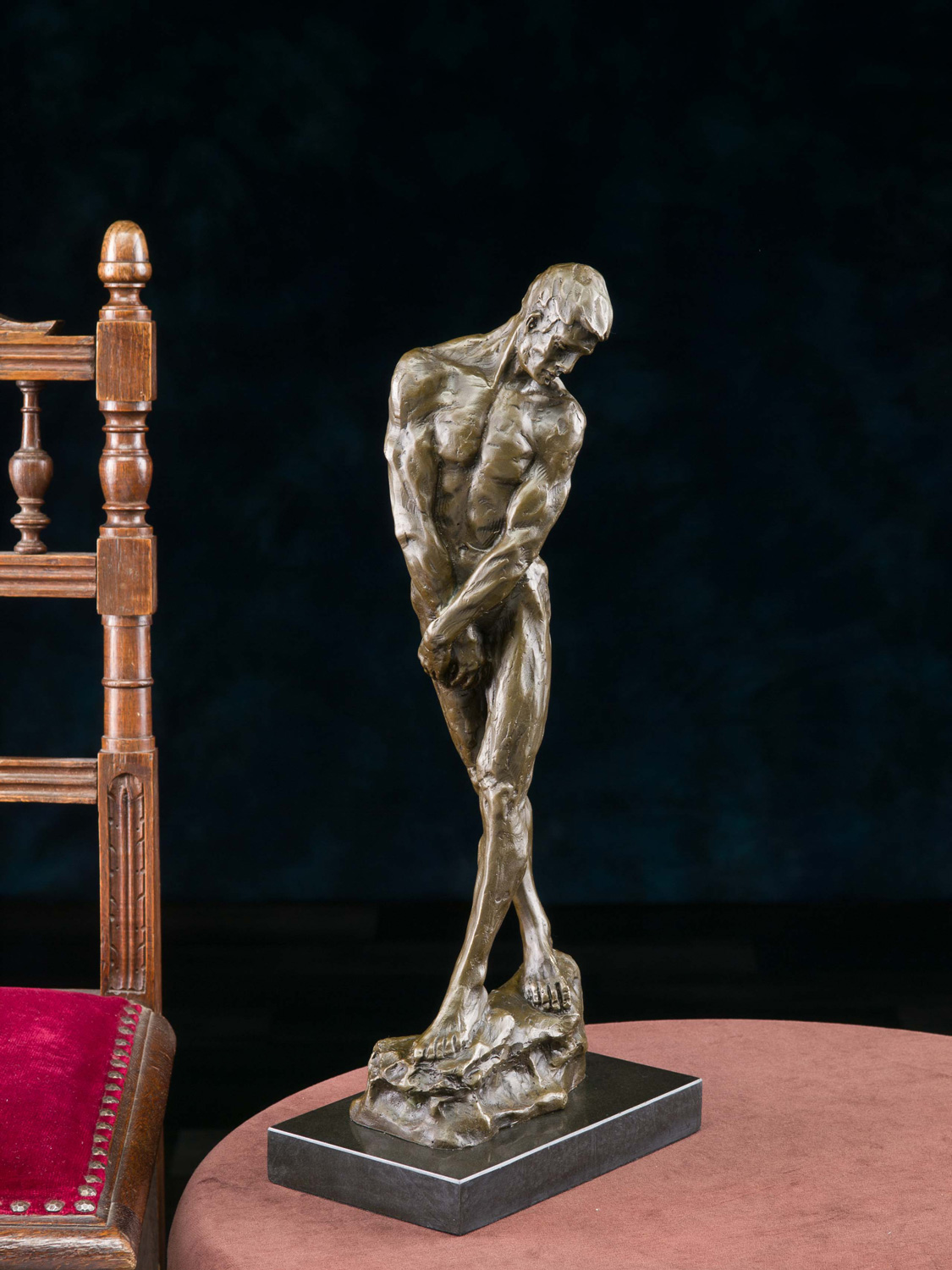 YB107-1 Bronzeskulptur Akt Mann erotische Kunst Bronze Skulptur Figur sculpture