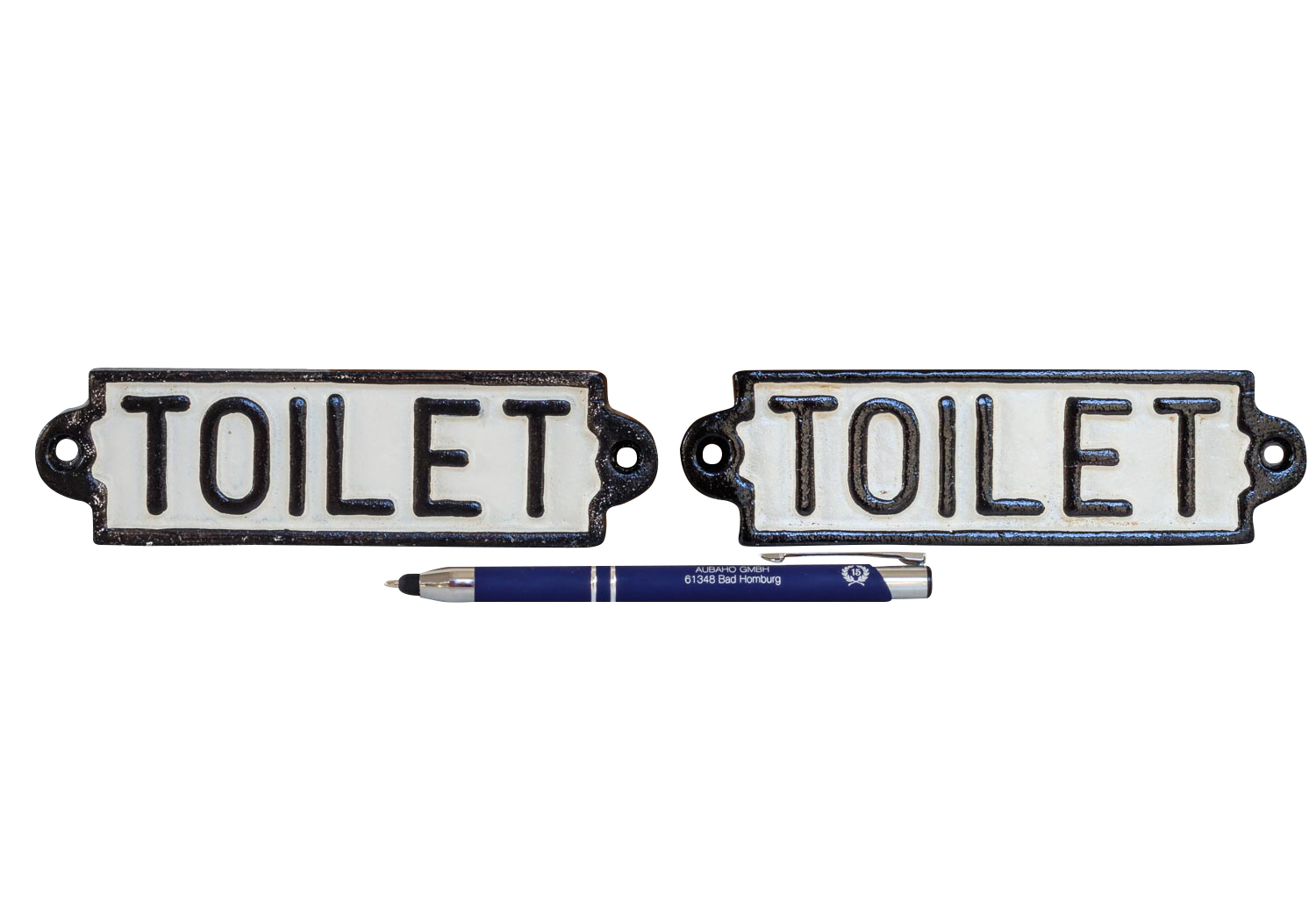 IMG_2917 2x Nostalgie Türschilder Schild Toilet Toilette Gäste WC 16cm Eisen Antik-Stil