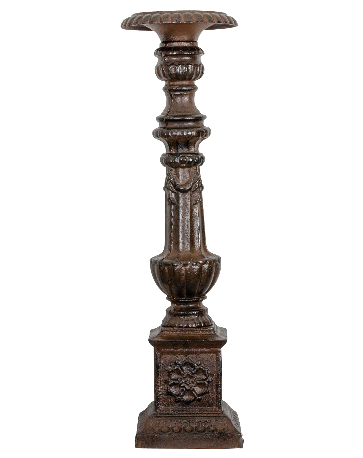 MB-32-1 Kerzenleuchter Altarleuchter Kandelaber Kerzenständer Antik-Stil 70cm braun