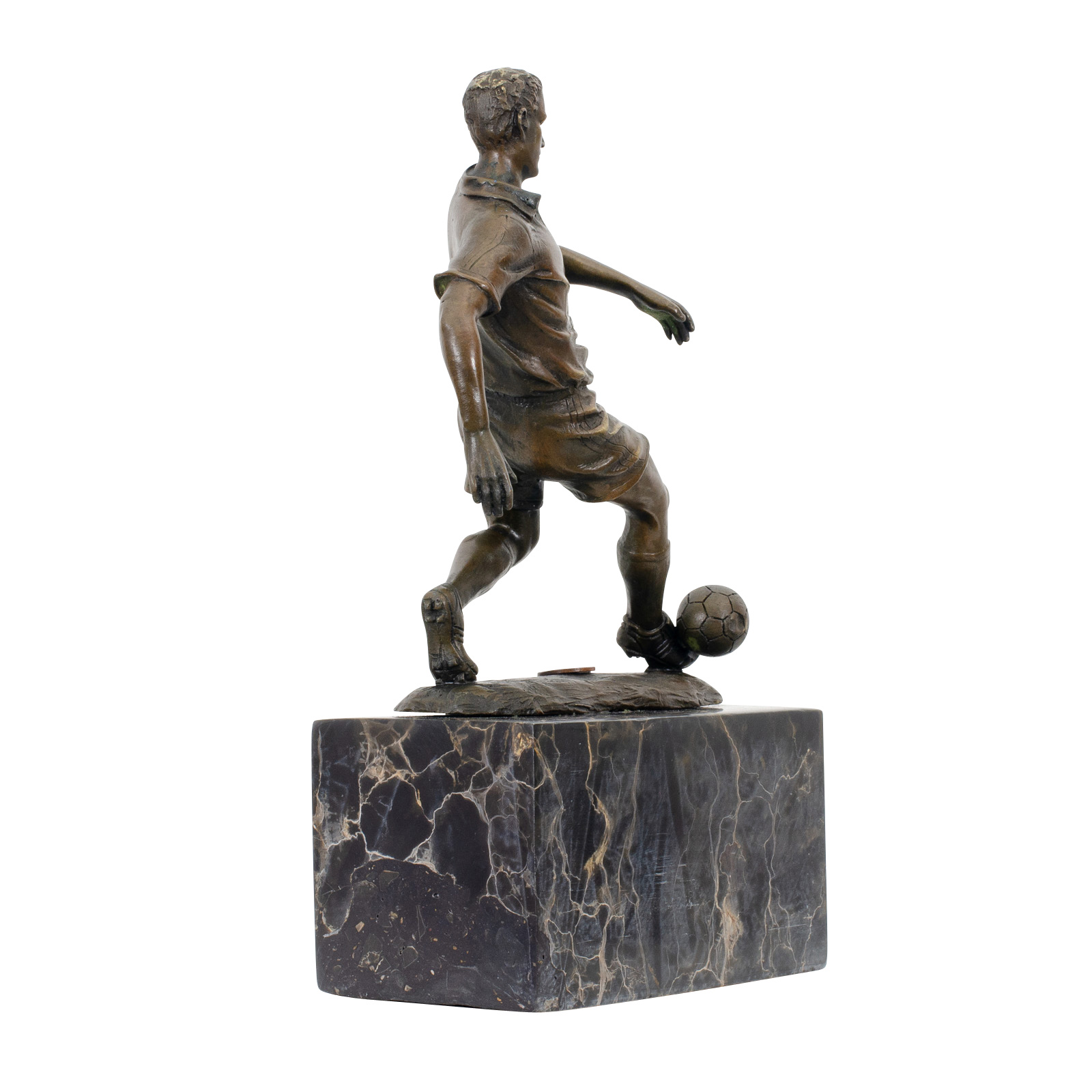 Sl-27-6 Bronzeskulptur Fussball Bronze Skulptur Figur Trophäe Pokal Verein Statue