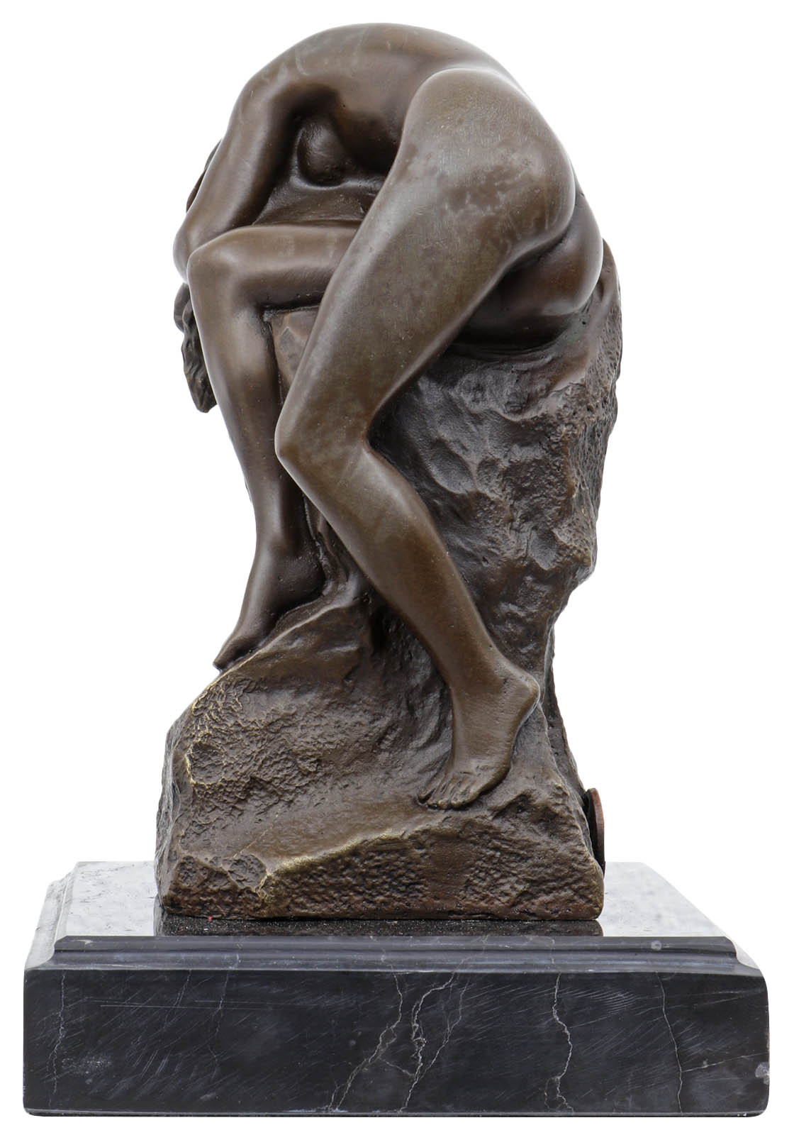 Bronzeskulptur Frau Erotik Kunst im Antik-Stil Bronze Figur Statue 17cm