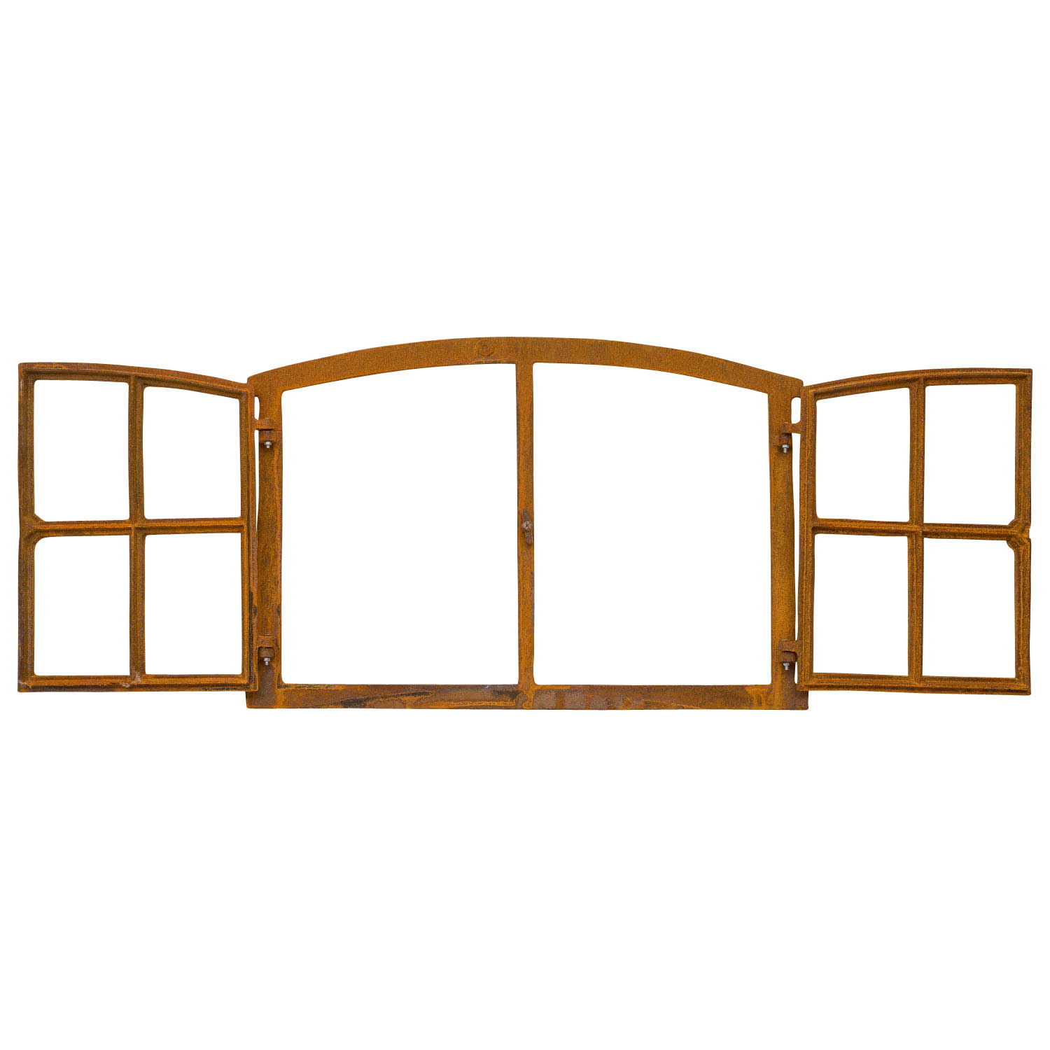 aubaho-W34-R-2 Stallfenster Fenster zum Öffnen Scheunenfenster Eisen Rost 74cm Antik-Stil