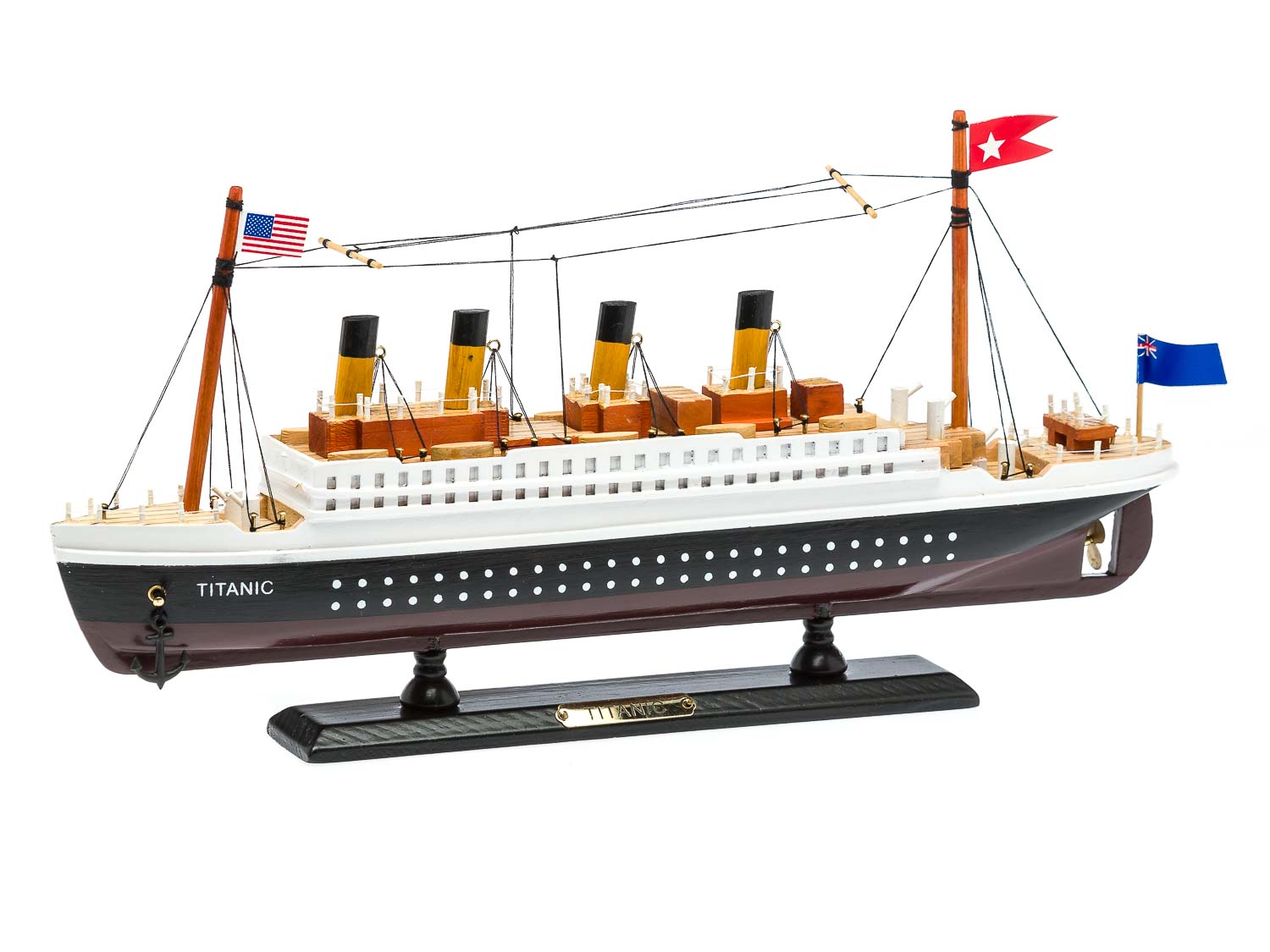 2016-02-012_Auktionshaus_030 Modellschiff Titanic Schiffsmodel Schiff Holz 35cm Maritime Dekoration ship wood