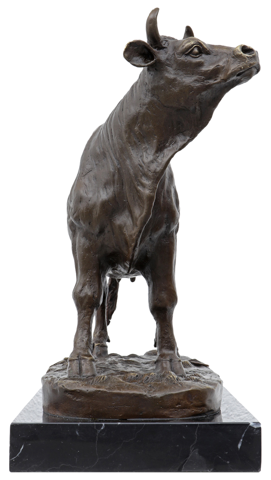 Bronzeskulptur Bulle Ochse Kuh Stier im Antik-Stil Bronze Figur Statue 35cm