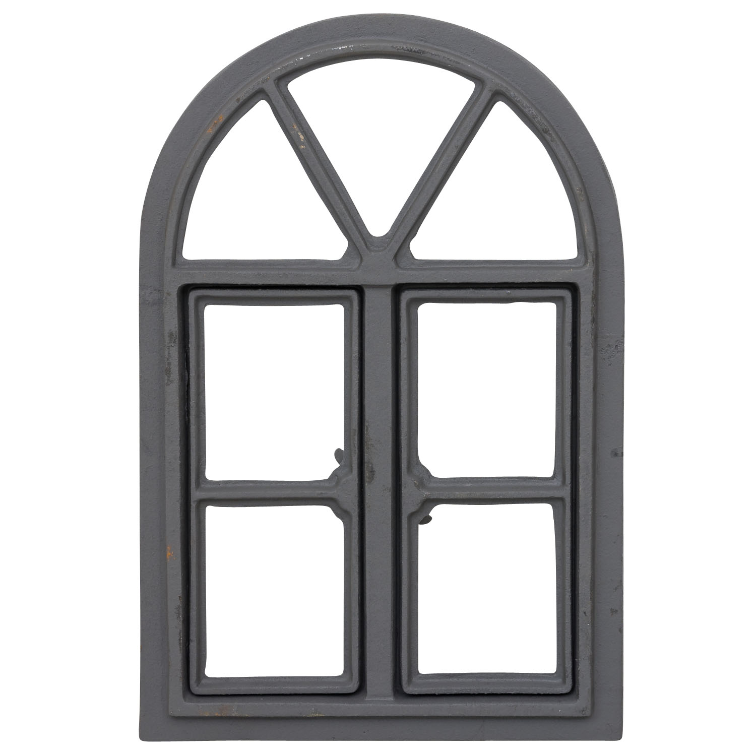 aubaho-F39B-G-4 Stallfenster grau Fenster Öffnen Scheunenfenster Eisen Eisenfenster Antik-Stil