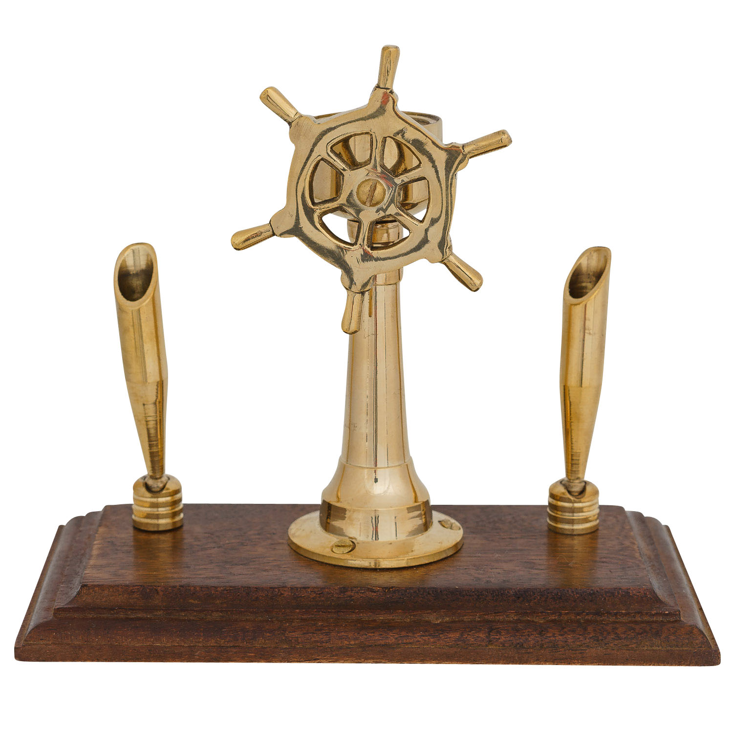 aubaho-22454-2 Stiftehalter Schreibtisch Kompass Steuerrad Schiff Maritim Nautik Antik-Stil