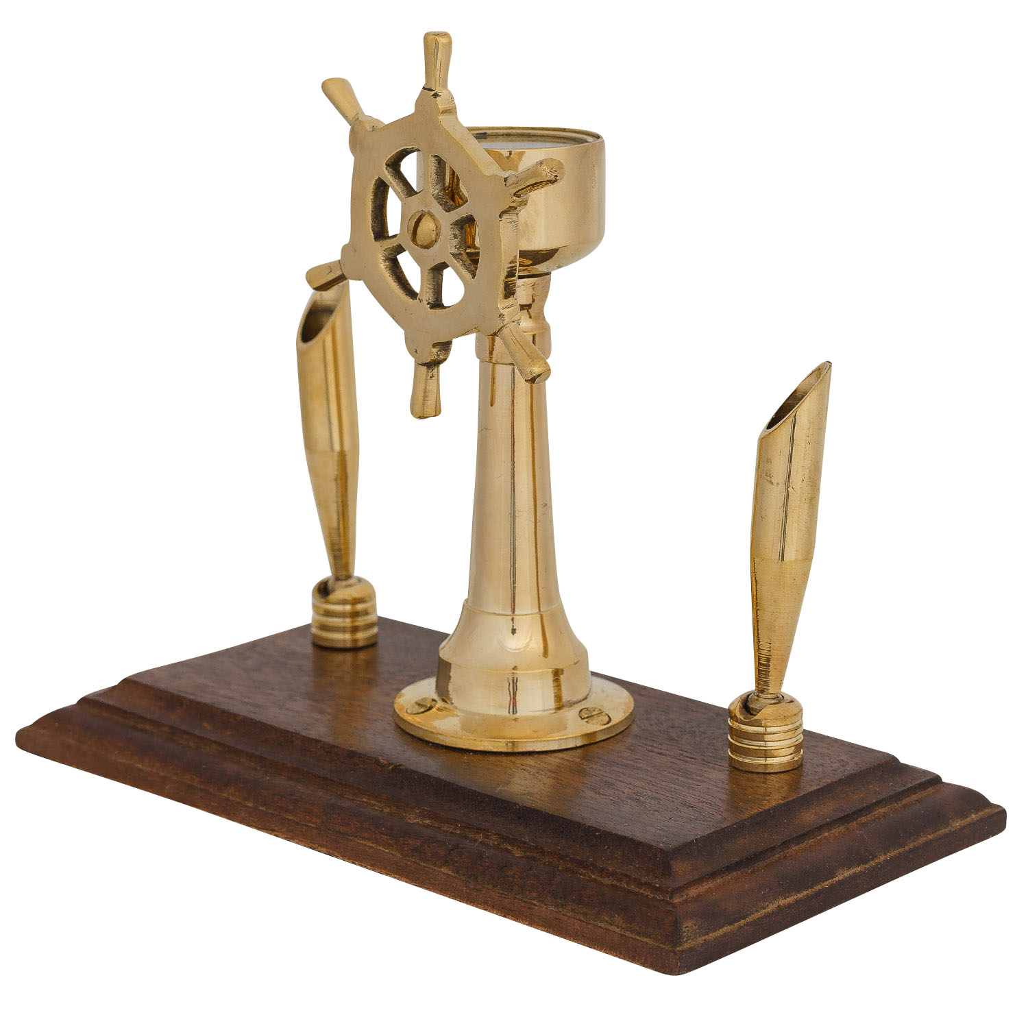 aubaho-22454-3 Stiftehalter Schreibtisch Kompass Steuerrad Schiff Maritim Nautik Antik-Stil