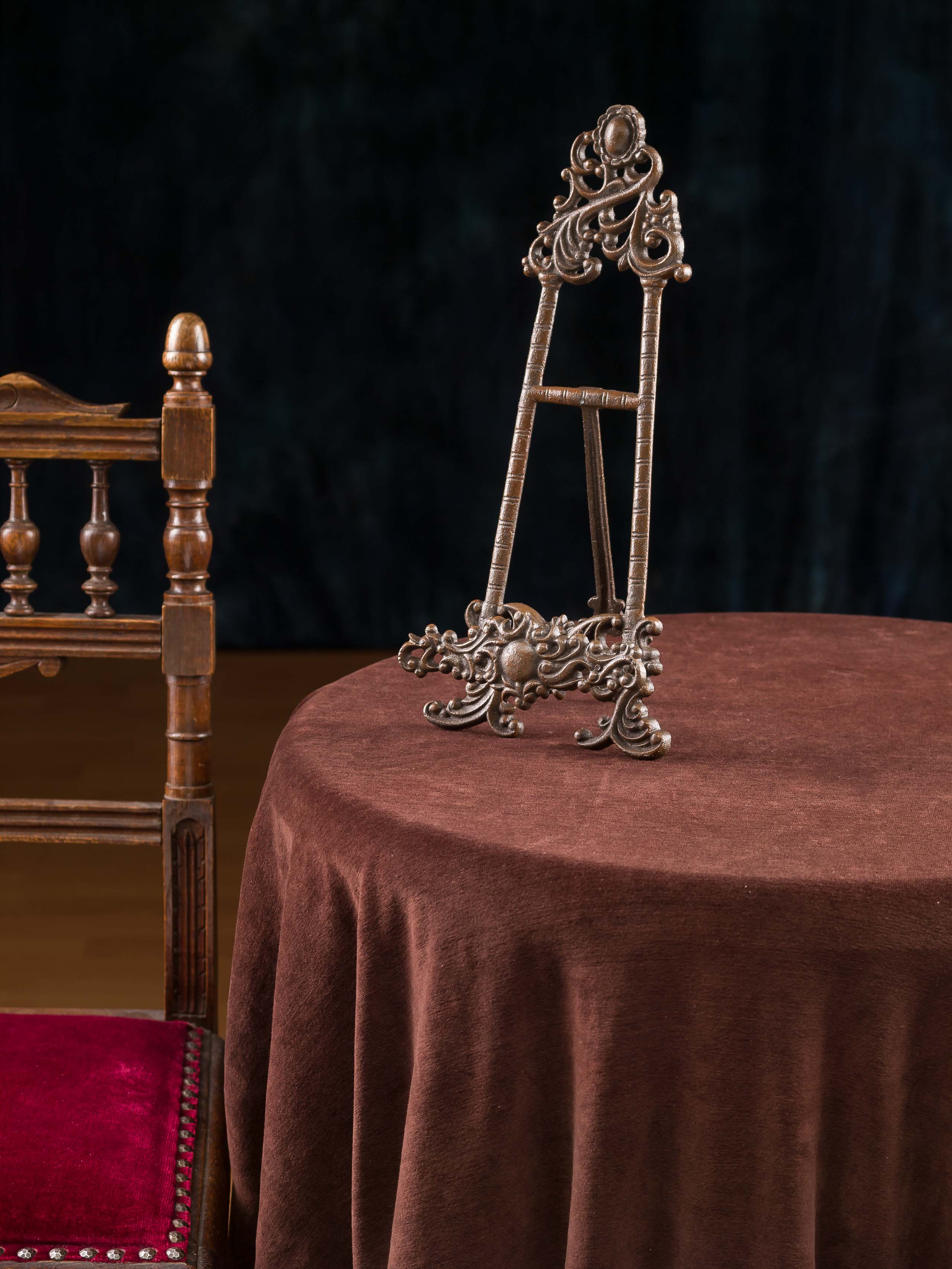 JP-48-1 Staffelei Tischstaffelei Bildhalter Notenständer Eisen Nostalgie antik Stil iron