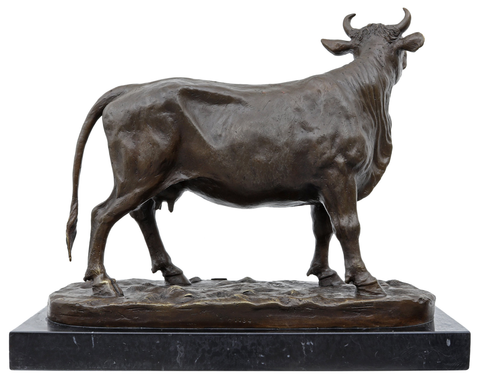 Bronzeskulptur Bulle Ochse Kuh Stier im Antik-Stil Bronze Figur Statue 35cm