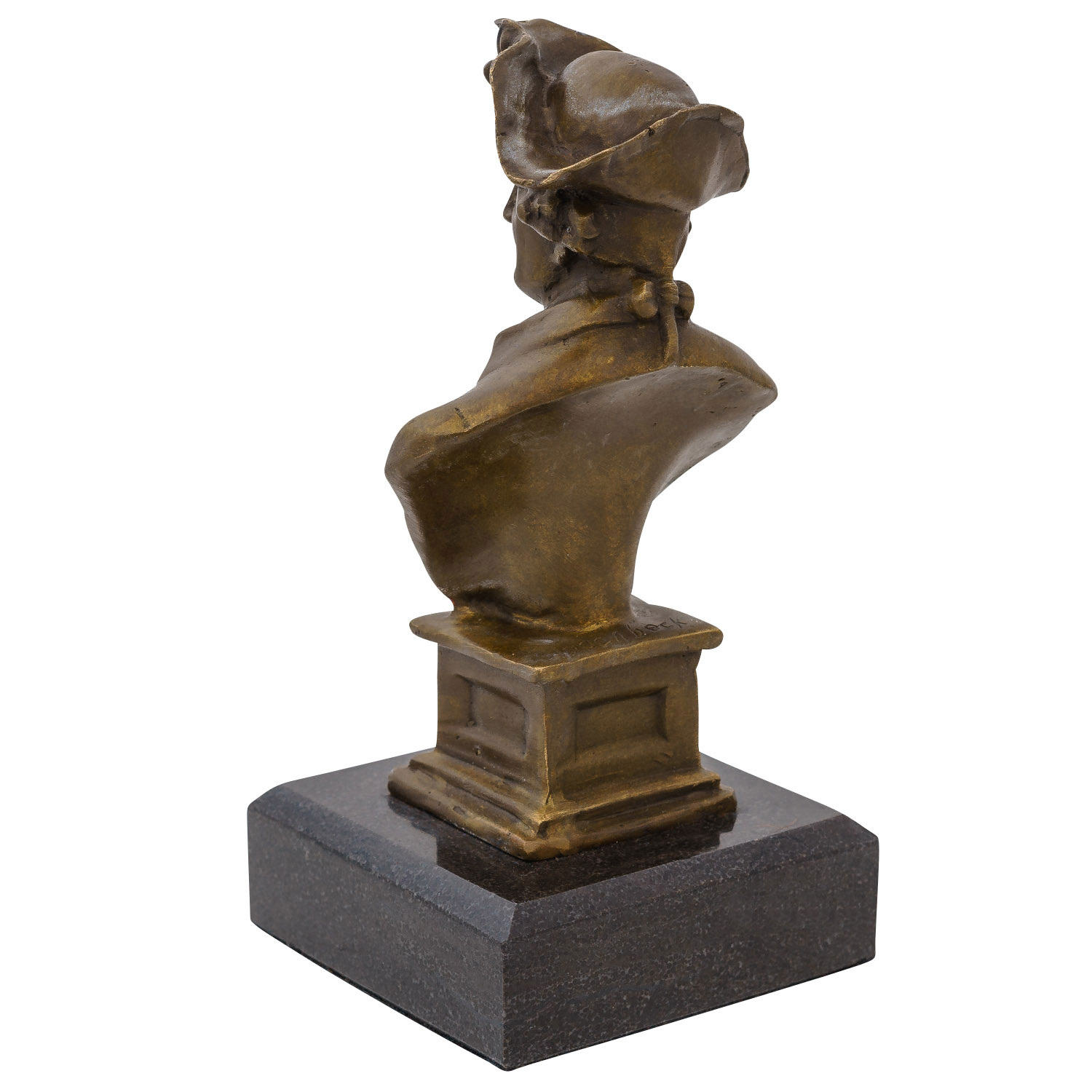 Bronzefigur Kaiser Friedrich Der Alte Fritz Büste Bronze Skulptur Figur 19cm