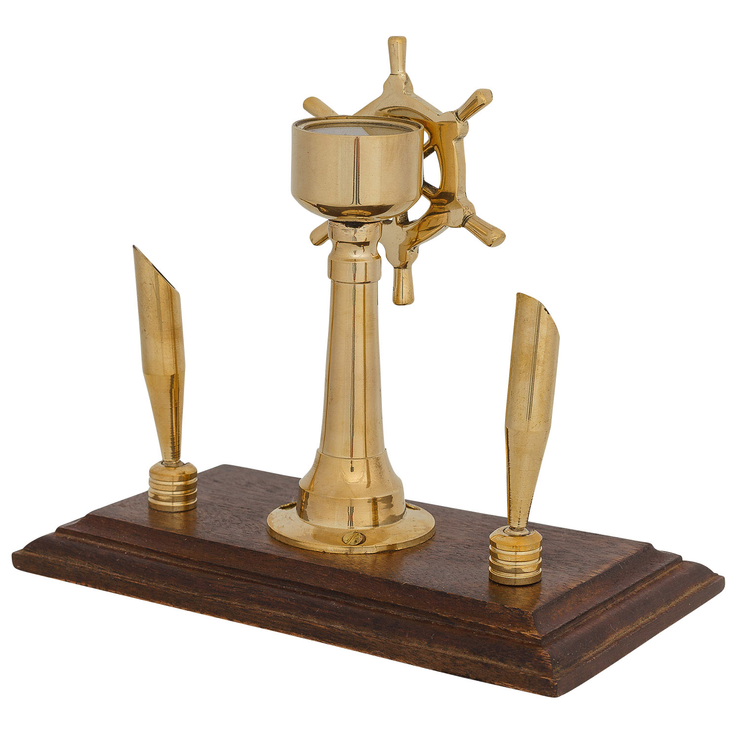 aubaho-22454-5 Stiftehalter Schreibtisch Kompass Steuerrad Schiff Maritim Nautik Antik-Stil