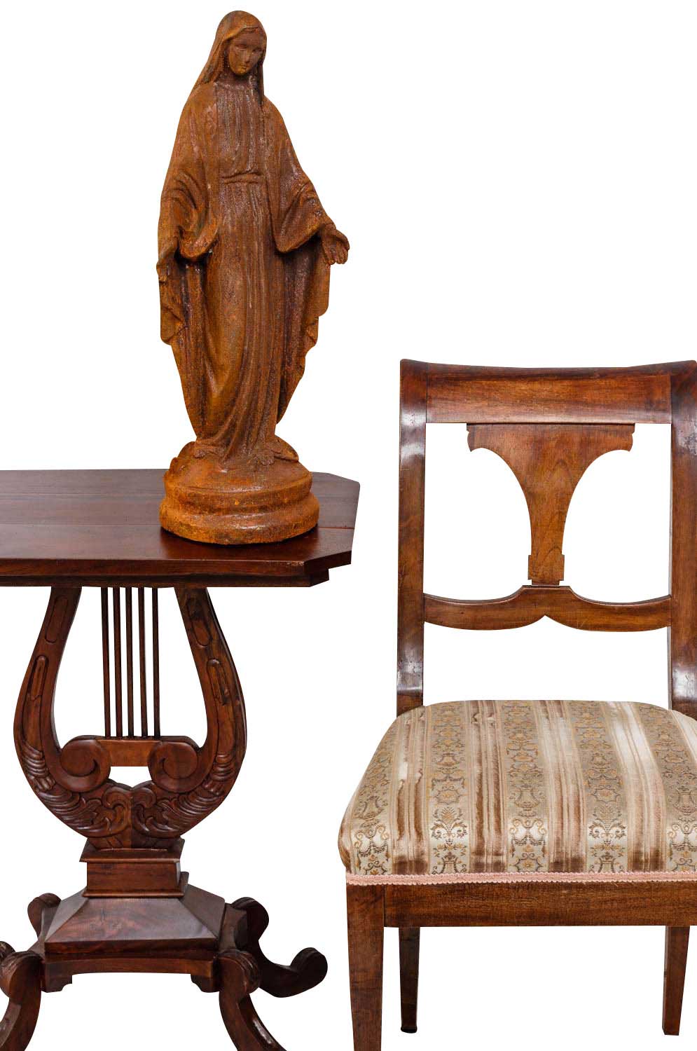 aubaho-FY656-R-72ez8yO3MBB1zi Gartenskulptur Madonna Maria Eisen Garten Rost Eisenfigur Skulptur Antik-Stil