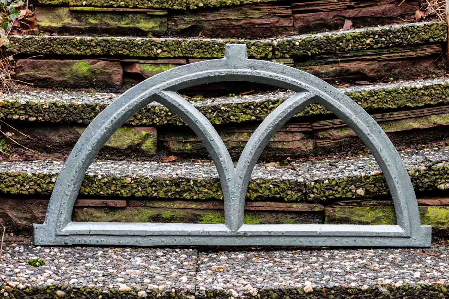 Fenster grau Stallfenster Eisenfenster Scheunenfenster Eisen 81cm Antik-Stil (g)