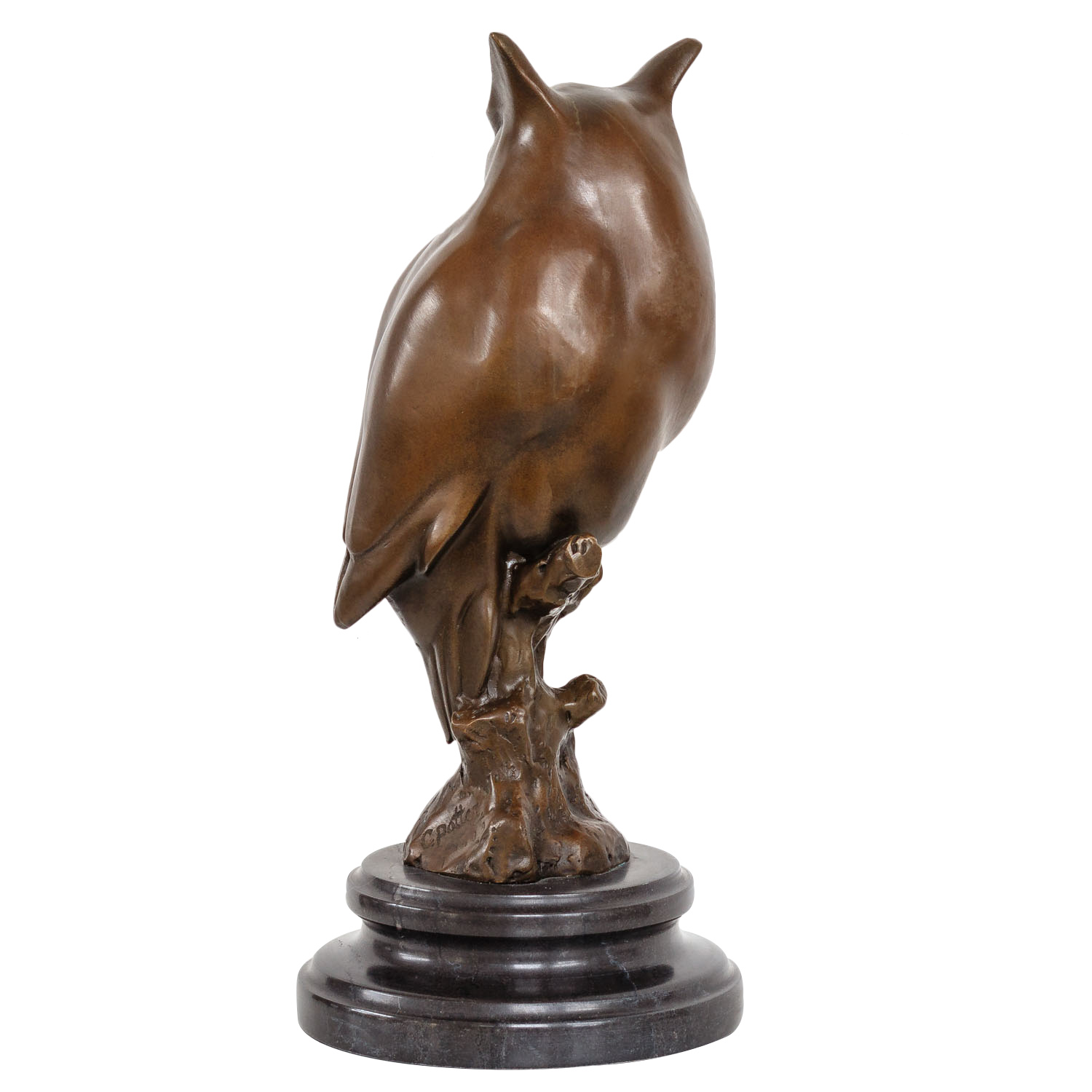 KF-57-3 Bronzeskulptur Eule im Antik-Stil Bronze Figur Statue 31cm