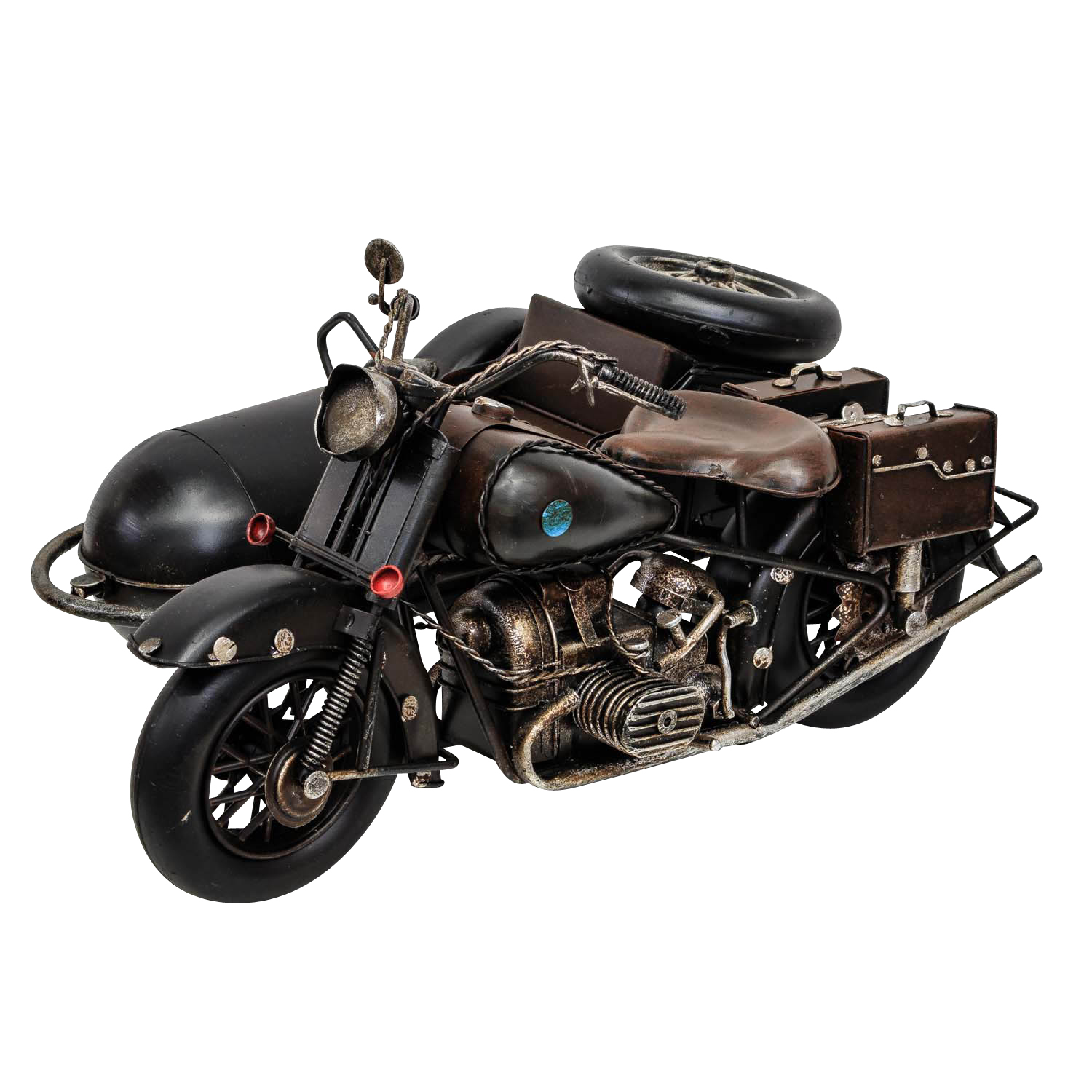 BL-211-40K25n0yX7oByl Modellmotorrad Nostalgie Blech Metall Motorrad Oldtimer Antik-Stil 35cm