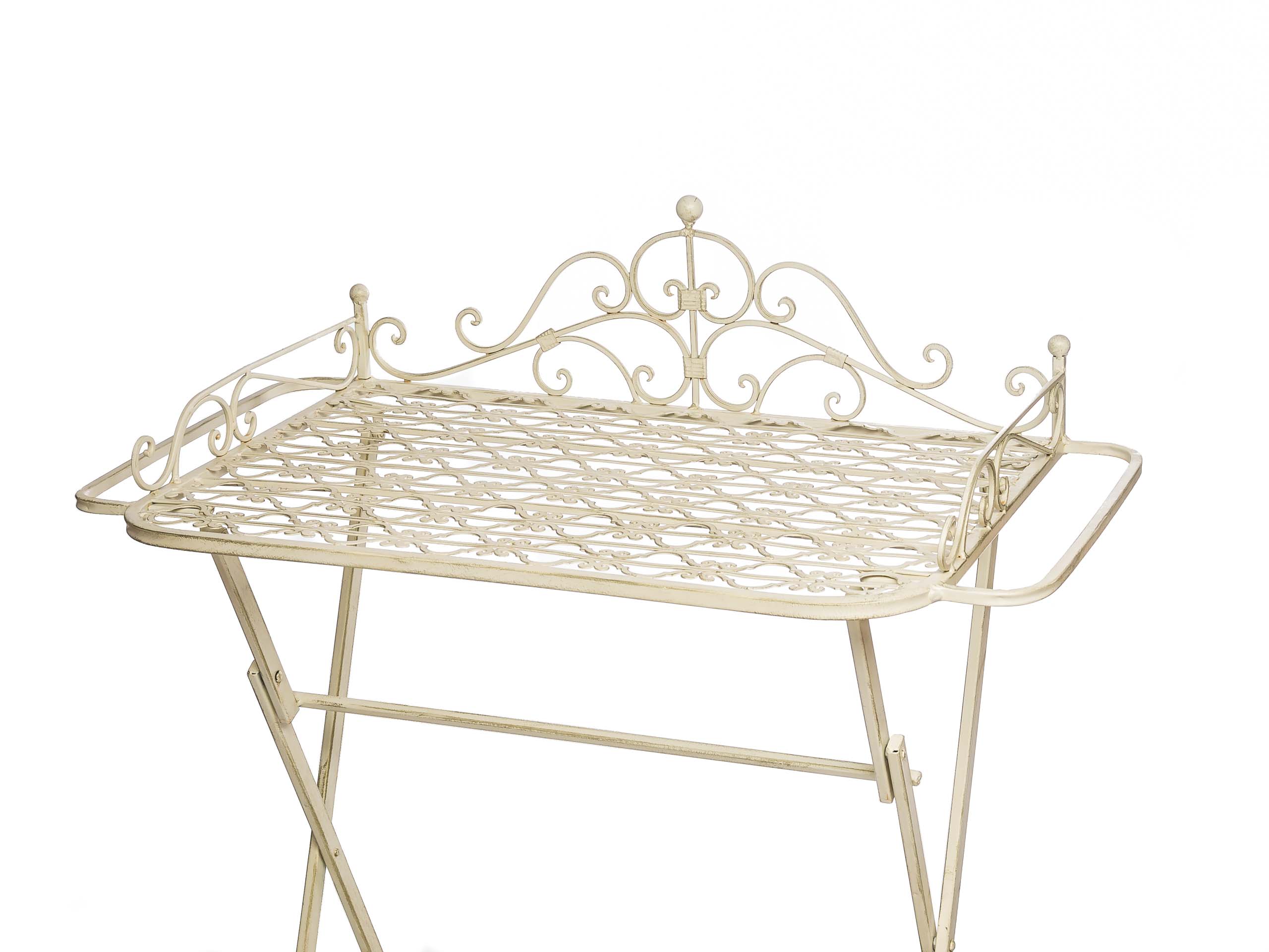 2015-10-17_Auktionshaus_029 Butlers´s tray Serviertisch Gartentisch Eisen Garten Klapptisch Beistelltisch