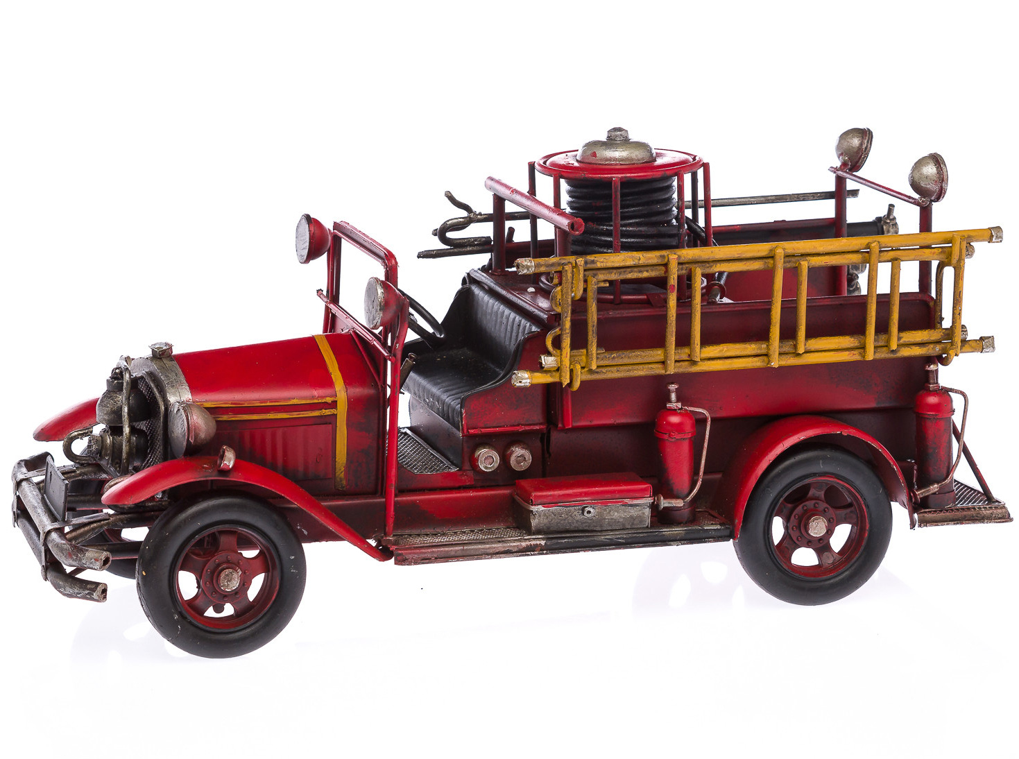 2015-12-10_Auktionshaus_051xl Feuerwehrauto Modellfahrzeug Feuerwehr im nostalgischem Stil 35cm Auto Blech