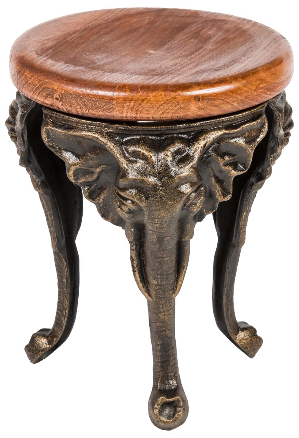 TX-98-04 Blumenhocker Elefant 40cm Eisen  Blumentisch Blumenständer Garten Antik-Stil