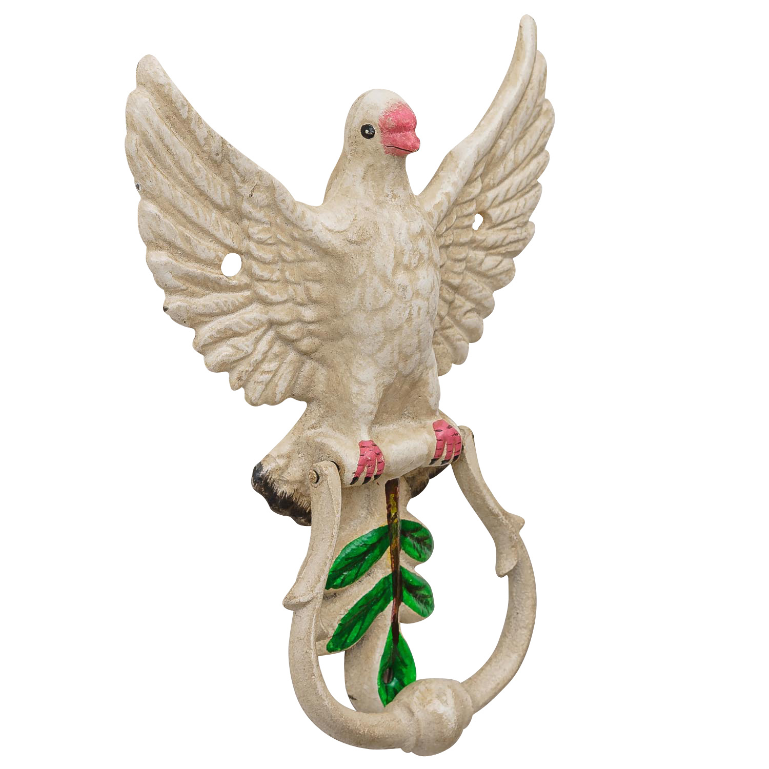 KL-84-2 Türklopfer Taube Figur Skulptur Eisen Antik-Stil 22cm