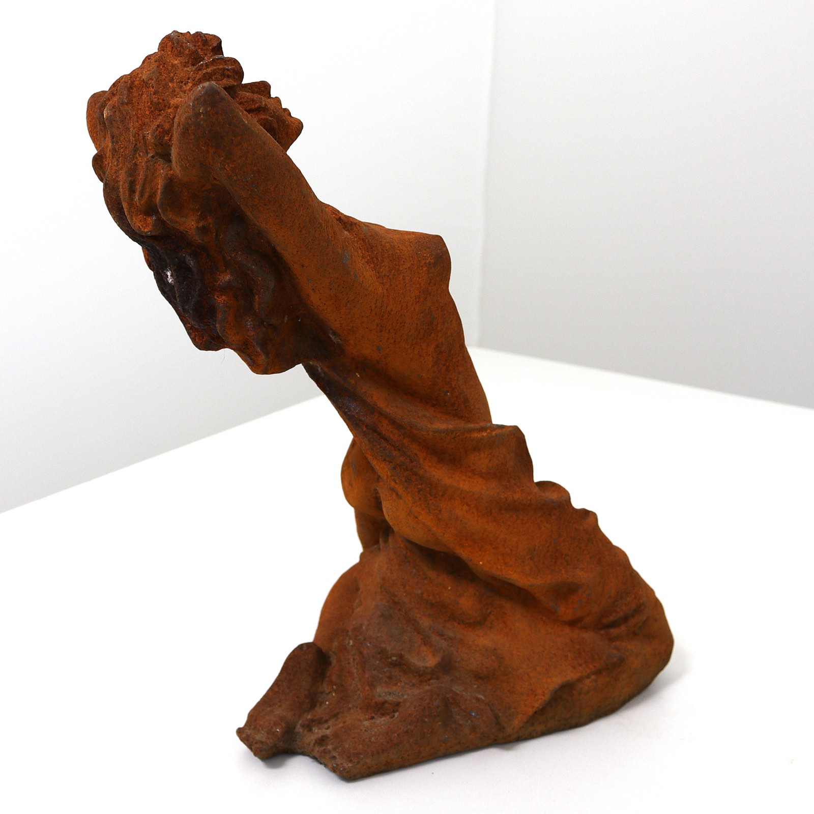 aubaho-IZ-714B-4 Skulptur Frau Eisen Akt Erotik Liebe Rost Figur Statue Antik-Stil