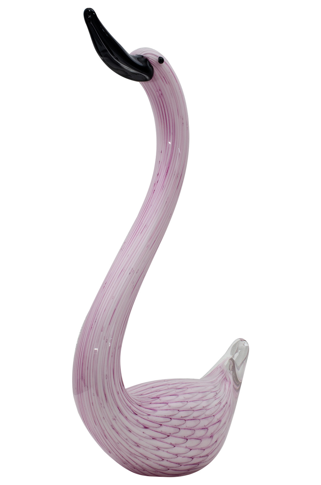 MG-73-3 Glasfigur Figur Skulptur Glas Glasskulptur Schwan Murano-Stil Antik-Stil 37cm