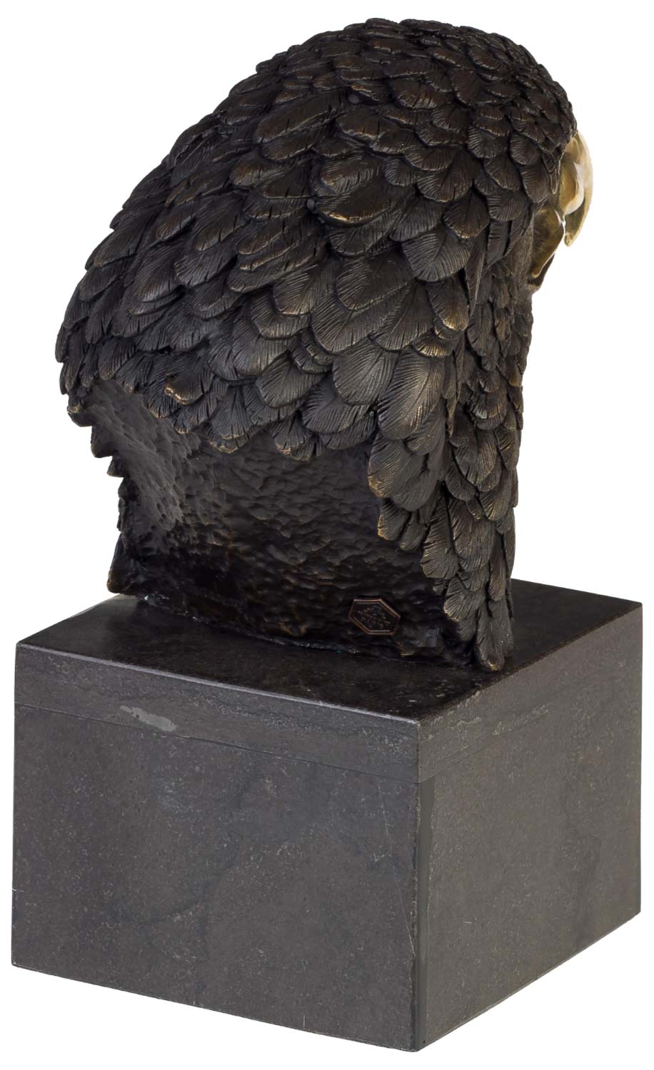 FA-100-03 Bronzeskulptur Adler Büste Bronze Figur Statue im Antik-Stil 28cm