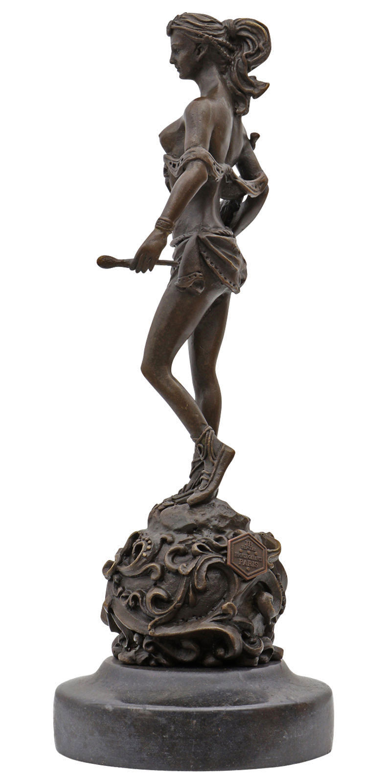 Bronzeskulptur Amazone im Antik-Stil Bronze Figur 24cm