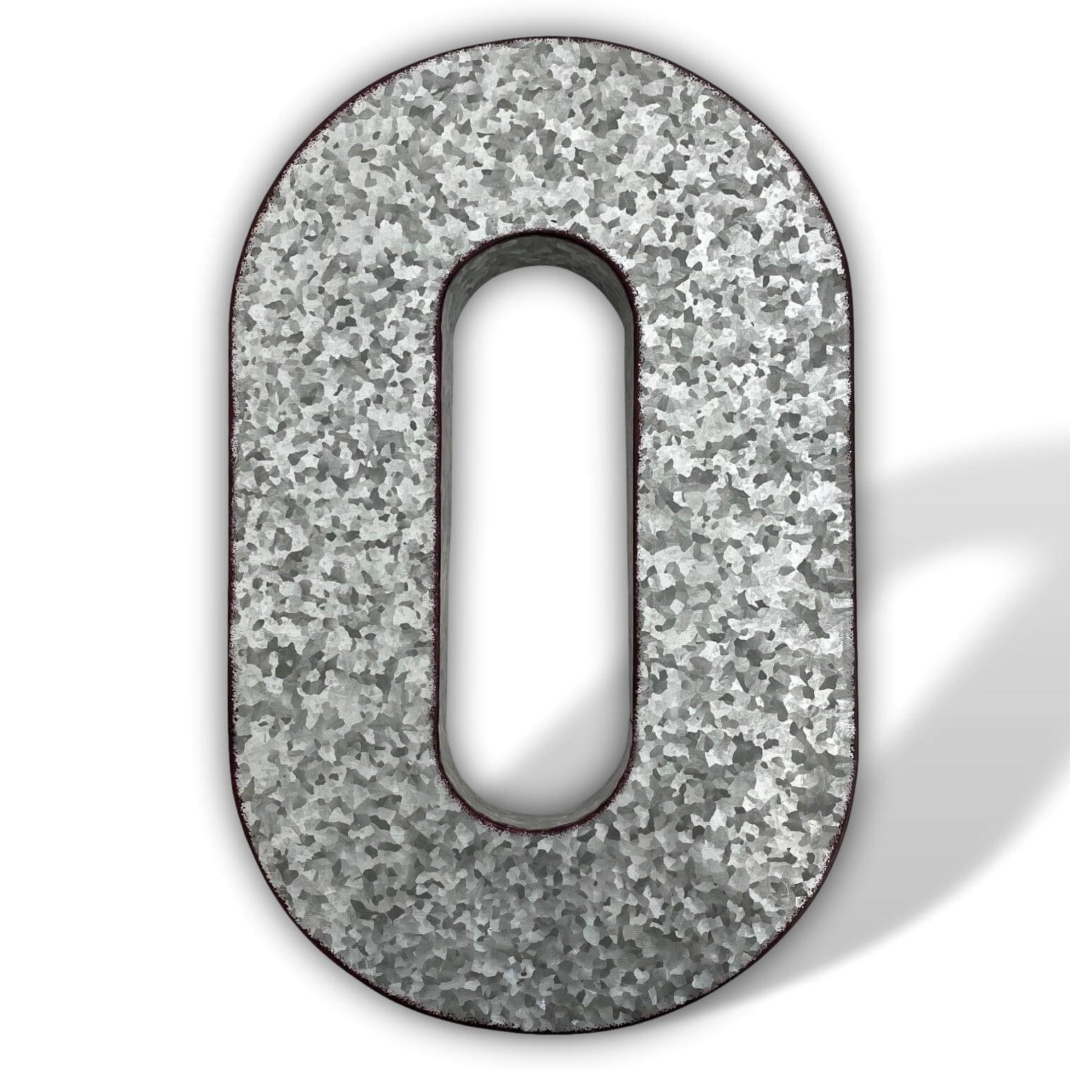 XXL 52cm letter digit number zinc metal decoration garden 3D