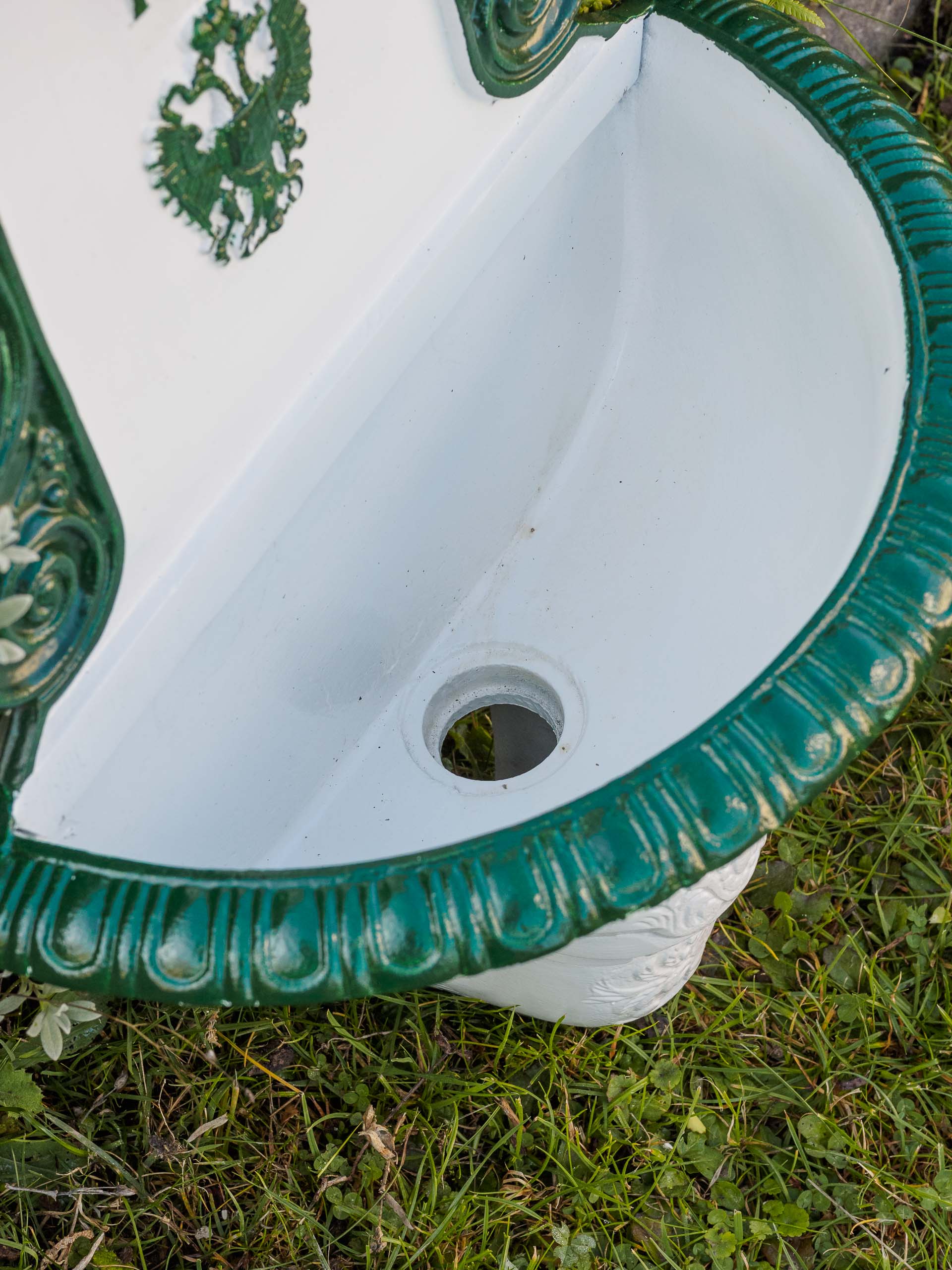 2015-11-07_Auktionshaus_012567298a830e42 Wandbrunnen Waschbecken Brunnen 72cm Alu Garten im Antikstil fountain garden
