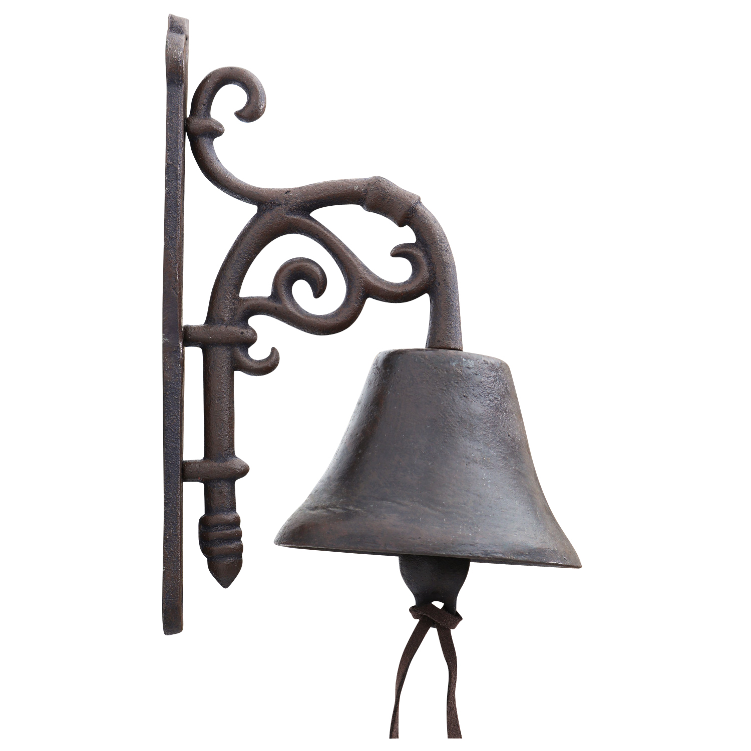 102-502-1_1 Wandglocke Türglocke Glocke Gusseisen Garten Dekoration Eisen Antik-Stil 23cm