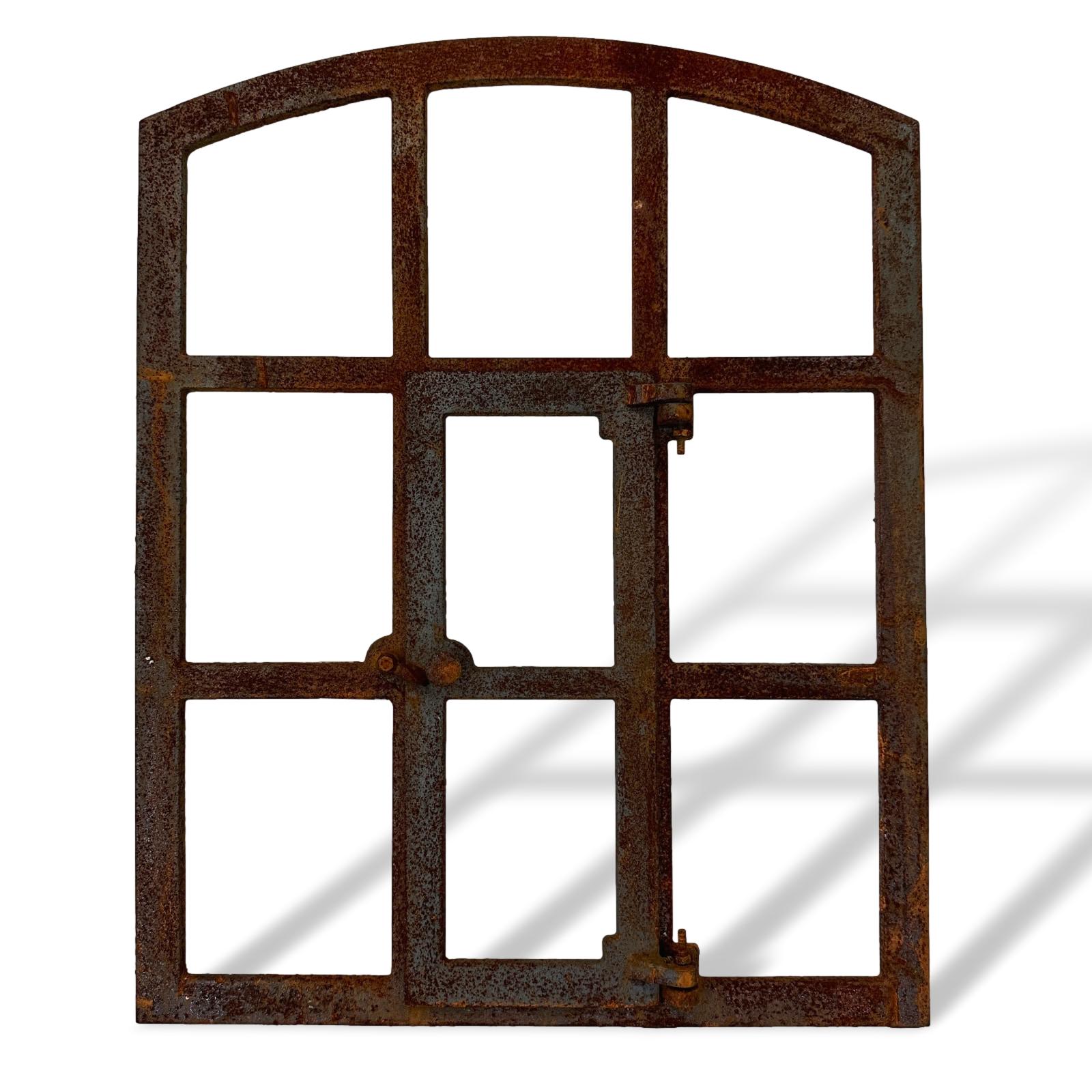 aubaho-F45-R-1 Stallfenster Rost Fenster zum Öffnen Scheunenfenster 71cm Eisen Antik-Stil